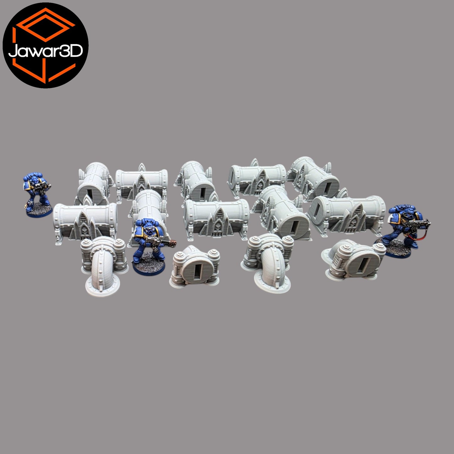 Wargaming 28mm scatter terrain scenery showing 3D-printed item that is compatible with games such as Warhammer 40K, Star Wars Legions, D+D, Dungeons and Dragons, Sci-Fi, Fantasy and other miniature tabletop games. Brand Jawar3d found at www.jawar3d.co.uk.