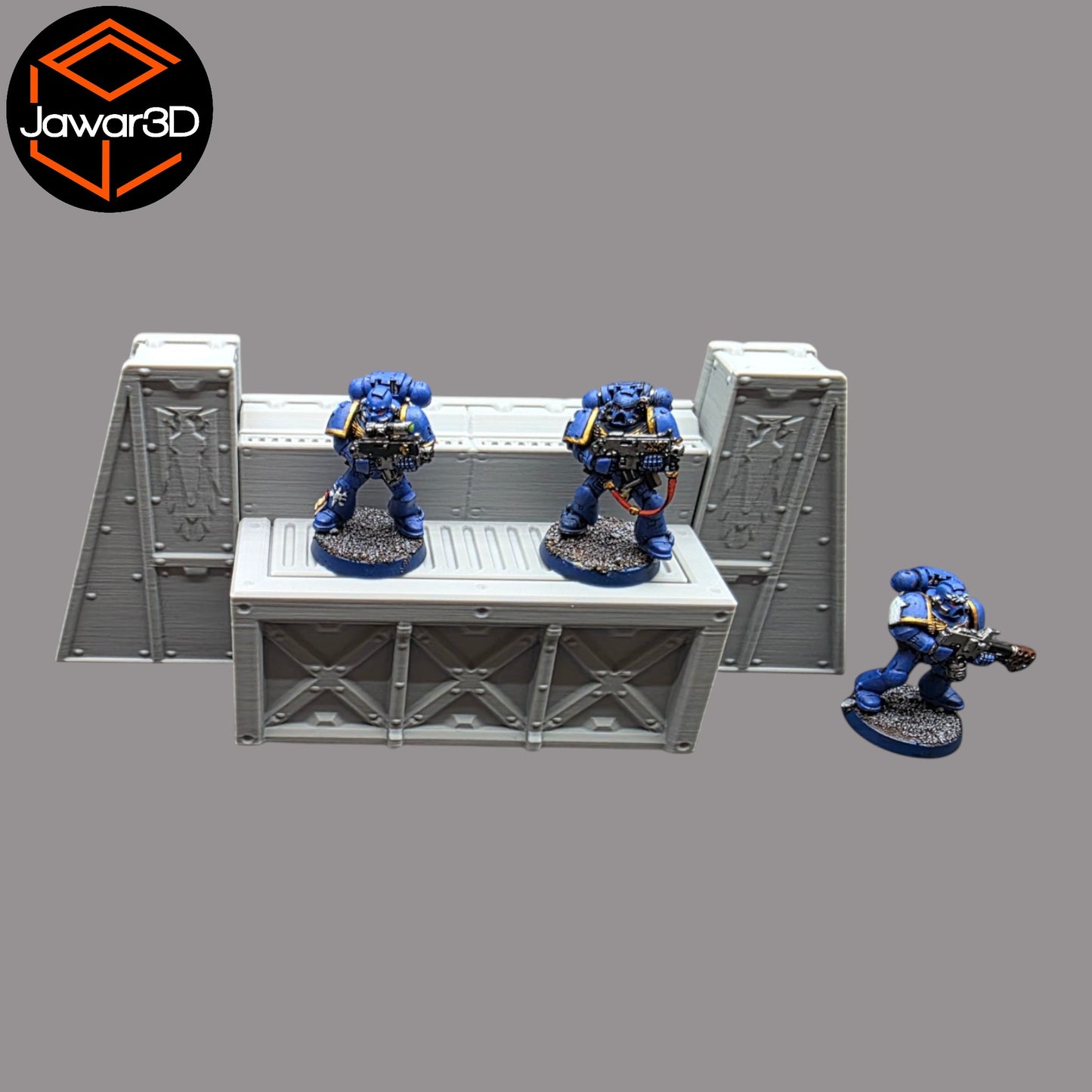 Wargaming 28mm scatter terrain scenery showing 3D-printed item that is compatible with games such as Warhammer 40K, Star Wars Legions, D+D, Dungeons and Dragons, Sci-Fi, Fantasy and other miniature tabletop games. Brand Jawar3d found at www.jawar3d.co.uk.
