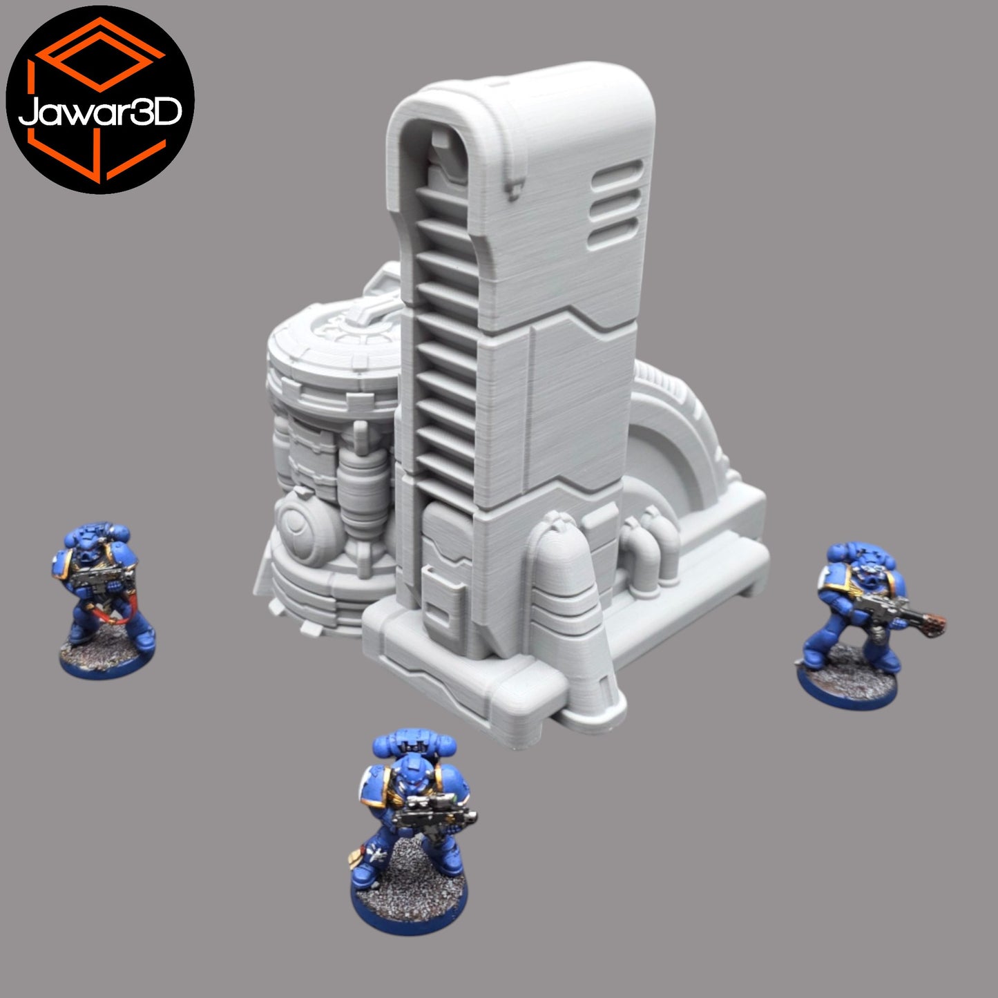 Wargaming 28mm scatter terrain scenery showing 3D-printed item that is compatible with games such as Warhammer 40K, Star Wars Legions, D+D, Dungeons and Dragons, Sci-Fi, Fantasy and other miniature tabletop games. Brand Jawar3d found at www.jawar3d.co.uk.