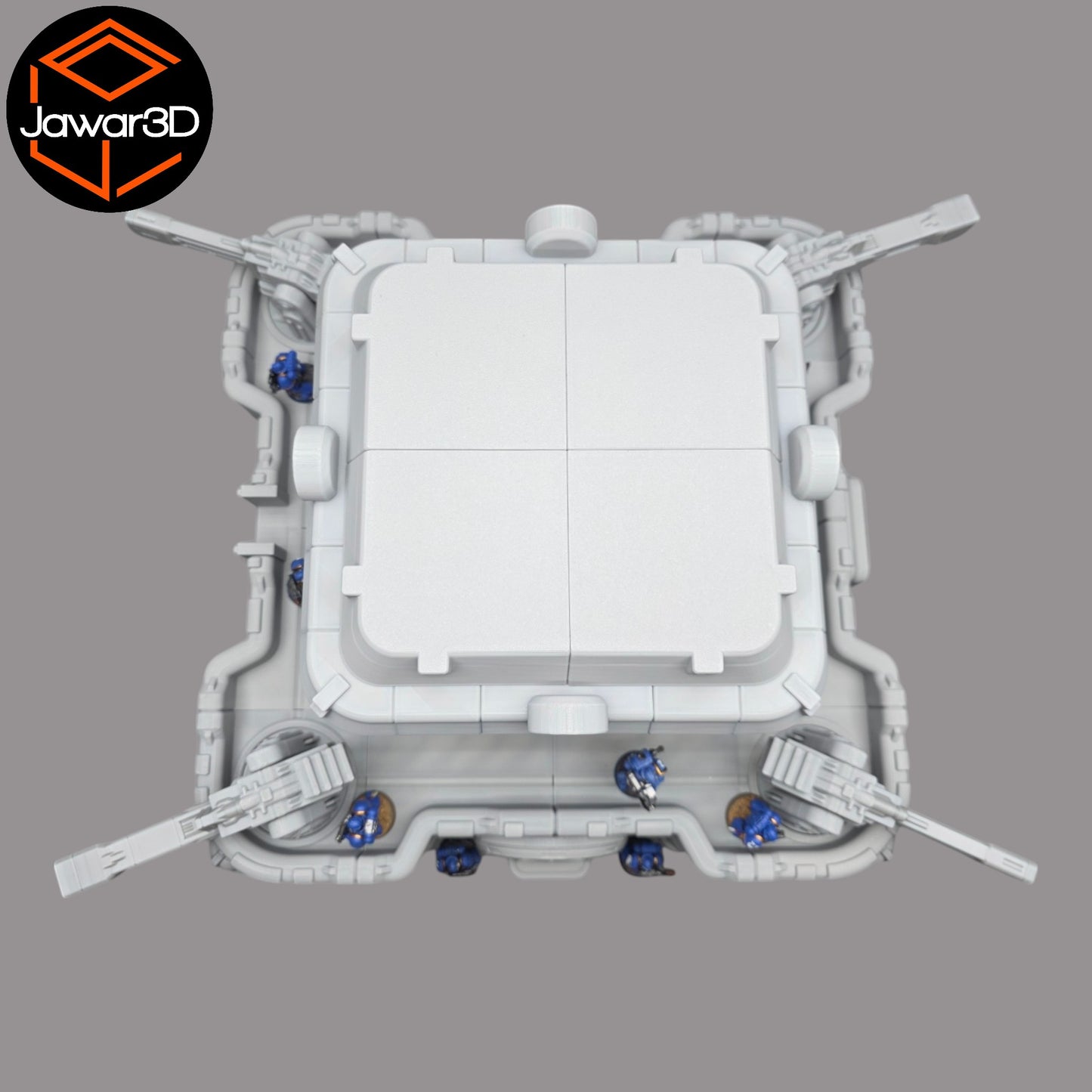 Wargaming 28mm scatter terrain scenery showing 3D-printed item that is compatible with games such as Warhammer 40K, Star Wars Legions, D+D, Dungeons and Dragons, Sci-Fi, Fantasy and other miniature tabletop games. Brand Jawar3d found at www.jawar3d.co.uk.