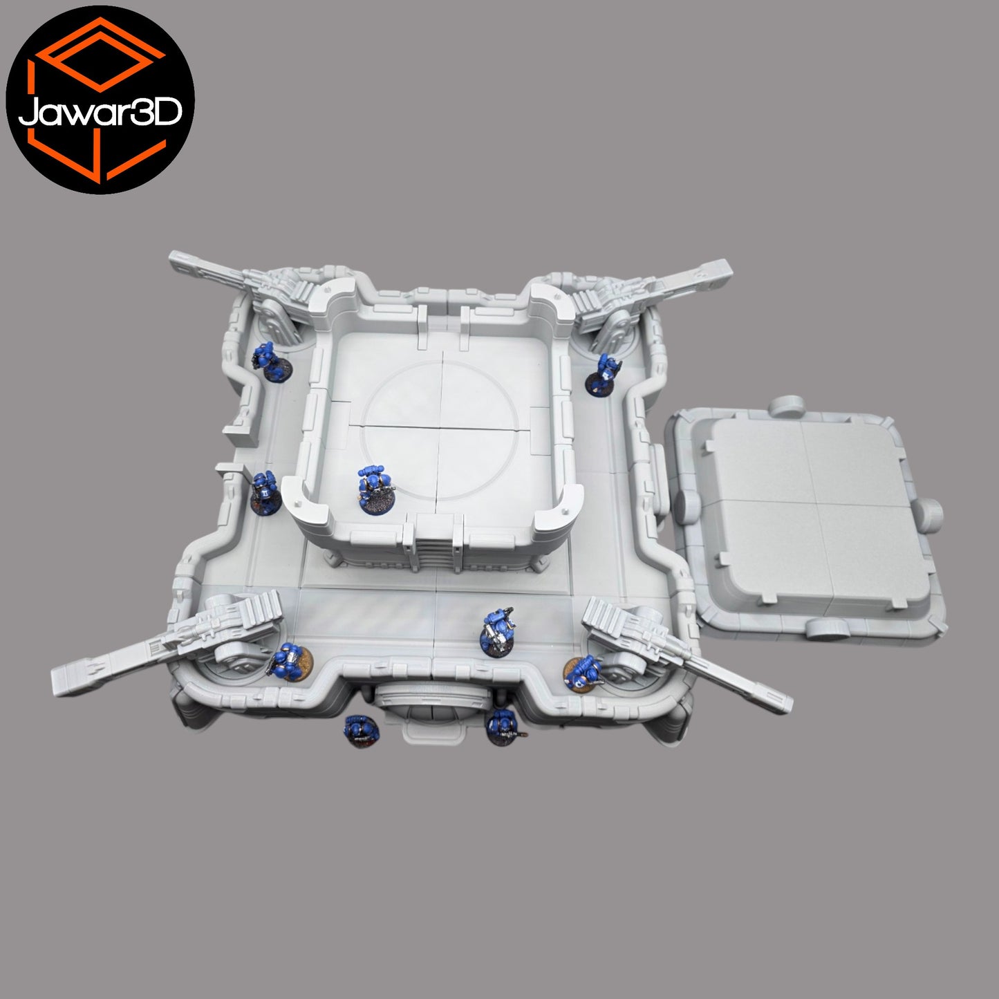 Wargaming 28mm scatter terrain scenery showing 3D-printed item that is compatible with games such as Warhammer 40K, Star Wars Legions, D+D, Dungeons and Dragons, Sci-Fi, Fantasy and other miniature tabletop games. Brand Jawar3d found at www.jawar3d.co.uk.
