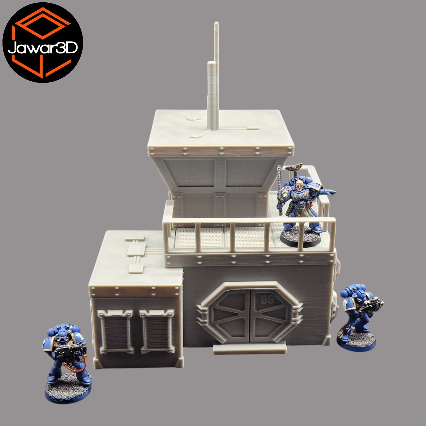 Wargaming 28mm scatter terrain scenery showing 3D-printed item that is compatible with games such as Warhammer 40K, Star Wars Legions, D+D, Dungeons and Dragons, Sci-Fi, Fantasy and other miniature tabletop games. Brand Jawar3d found at www.jawar3d.co.uk.