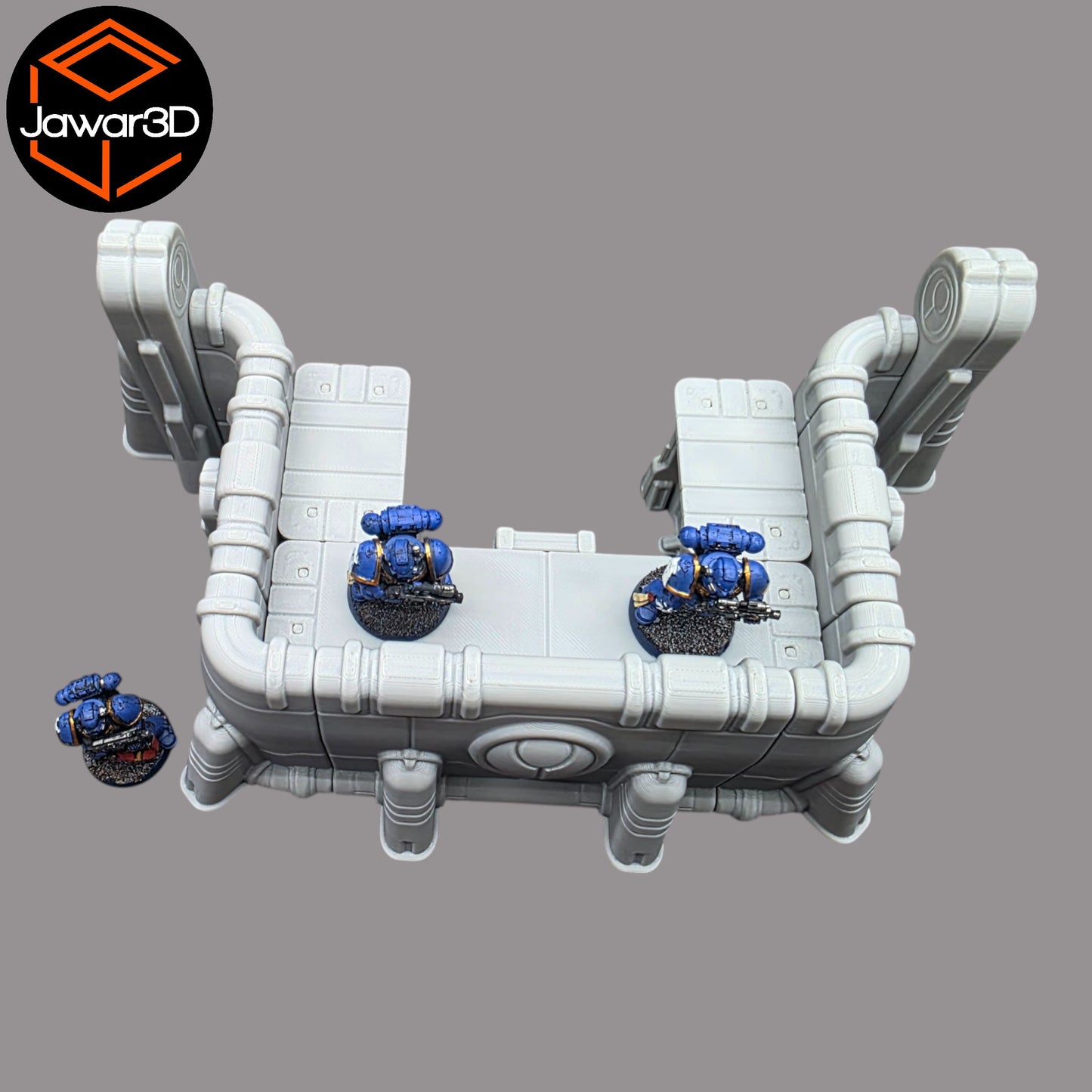 Wargaming 28mm scatter terrain scenery showing 3D-printed item that is compatible with games such as Warhammer 40K, Star Wars Legions, D+D, Dungeons and Dragons, Sci-Fi, Fantasy and other miniature tabletop games. Brand Jawar3d found at www.jawar3d.co.uk.