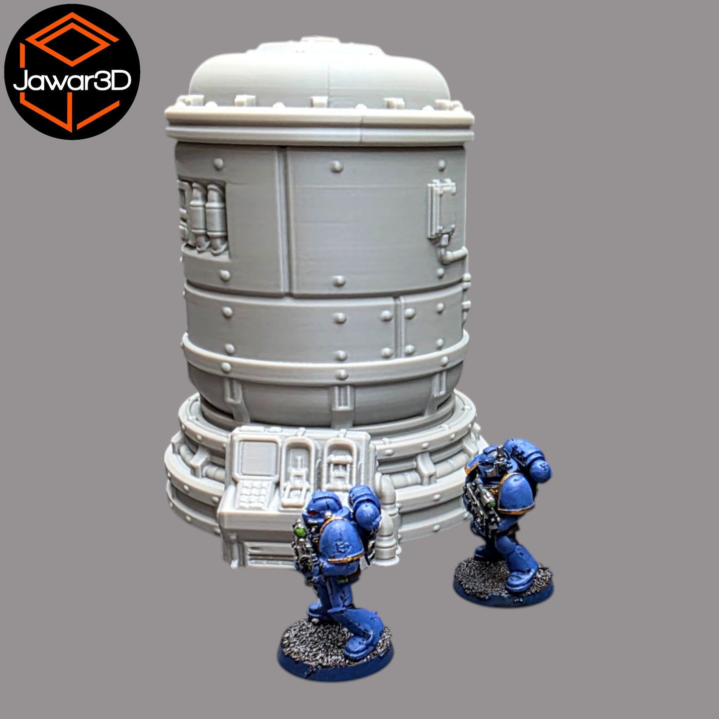 Wargaming 28mm scatter terrain scenery showing 3D-printed item that is compatible with games such as Warhammer 40K, Star Wars Legions, D+D, Dungeons and Dragons, Sci-Fi, Fantasy and other miniature tabletop games. Brand Jawar3d found at www.jawar3d.co.uk.