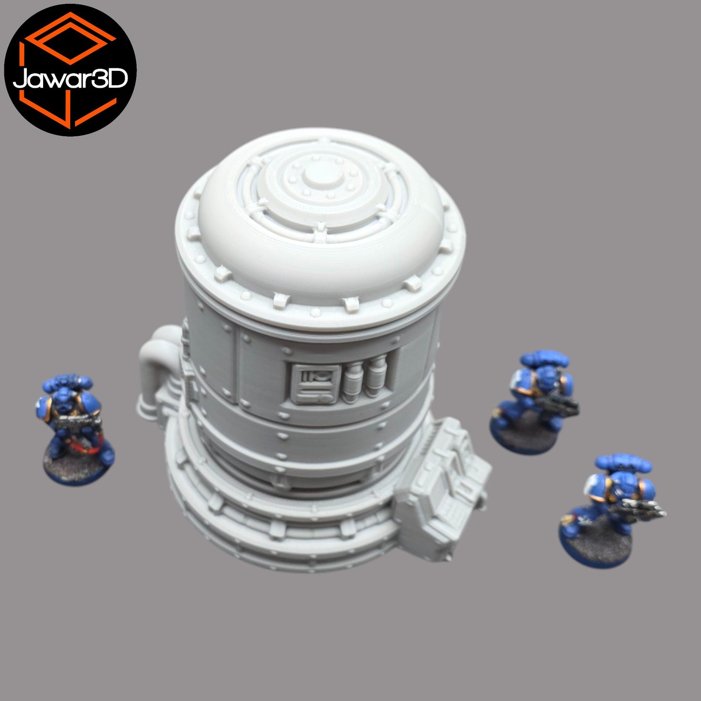 Wargaming 28mm scatter terrain scenery showing 3D-printed item that is compatible with games such as Warhammer 40K, Star Wars Legions, D+D, Dungeons and Dragons, Sci-Fi, Fantasy and other miniature tabletop games. Brand Jawar3d found at www.jawar3d.co.uk.
