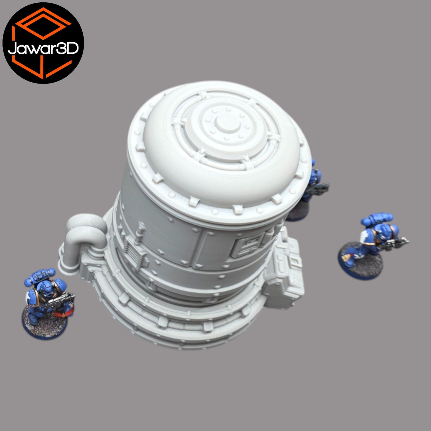 Wargaming 28mm scatter terrain scenery showing 3D-printed item that is compatible with games such as Warhammer 40K, Star Wars Legions, D+D, Dungeons and Dragons, Sci-Fi, Fantasy and other miniature tabletop games. Brand Jawar3d found at www.jawar3d.co.uk.