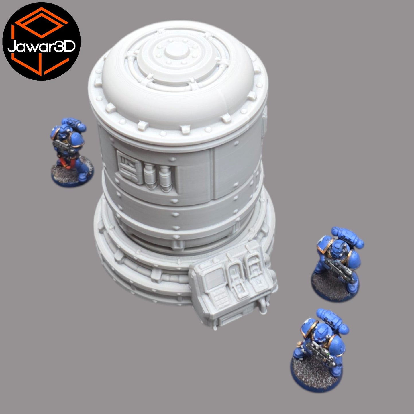 Wargaming 28mm scatter terrain scenery showing 3D-printed item that is compatible with games such as Warhammer 40K, Star Wars Legions, D+D, Dungeons and Dragons, Sci-Fi, Fantasy and other miniature tabletop games. Brand Jawar3d found at www.jawar3d.co.uk.