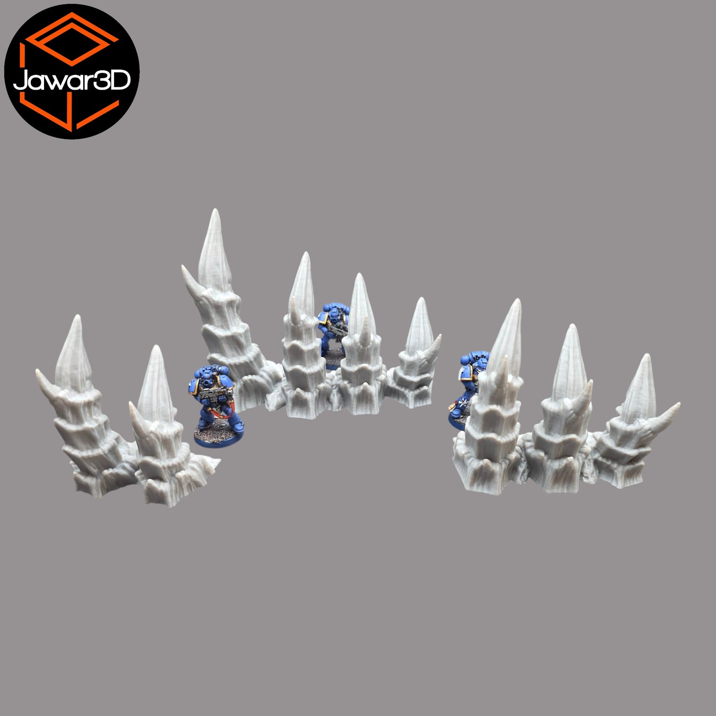 Wargaming 28mm scatter terrain scenery showing 3D-printed item that is compatible with games such as Warhammer 40K, Star Wars Legions, D+D, Dungeons and Dragons, Sci-Fi, Fantasy and other miniature tabletop games. Brand Jawar3d found at www.jawar3d.co.uk.