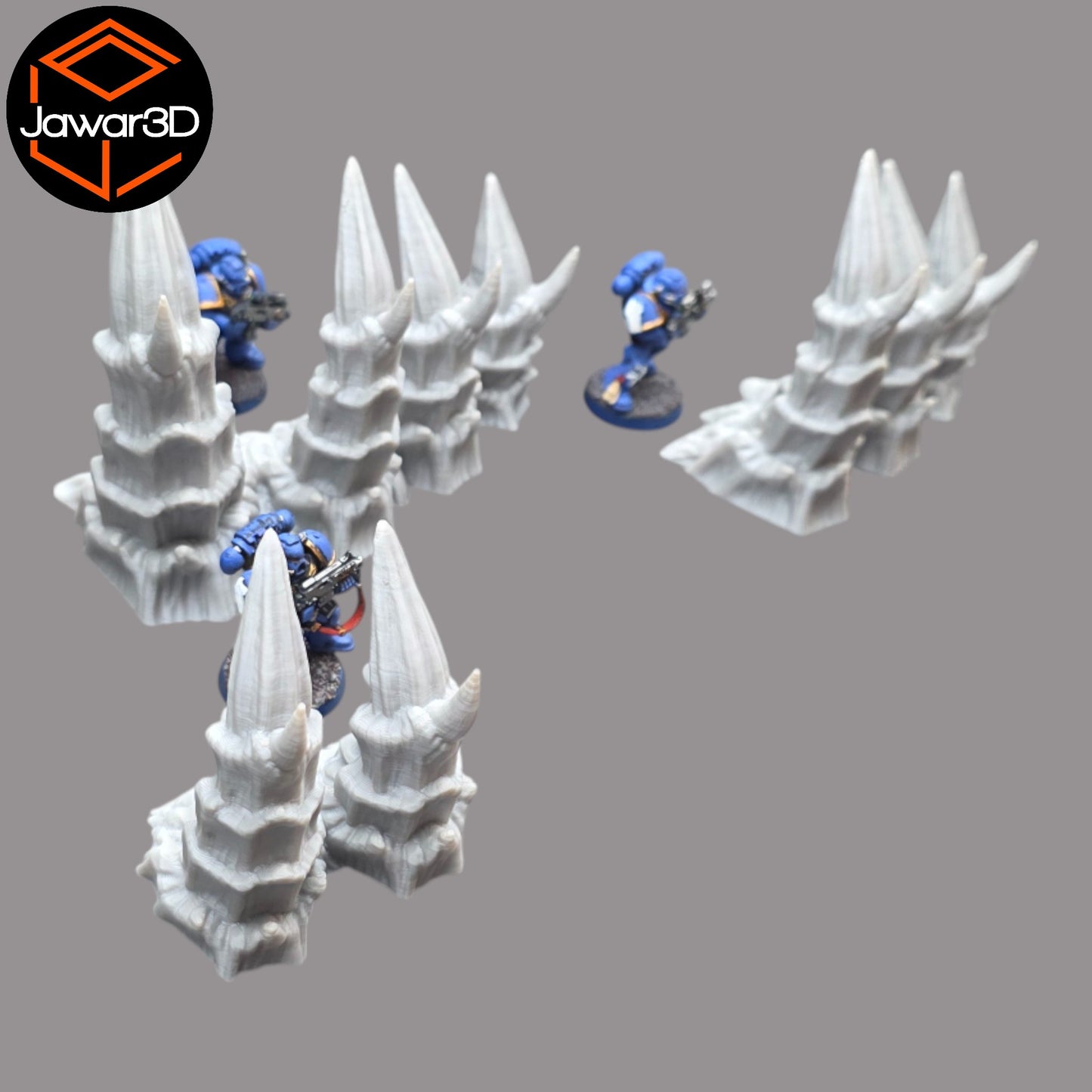 Wargaming 28mm scatter terrain scenery showing 3D-printed item that is compatible with games such as Warhammer 40K, Star Wars Legions, D+D, Dungeons and Dragons, Sci-Fi, Fantasy and other miniature tabletop games. Brand Jawar3d found at www.jawar3d.co.uk.
