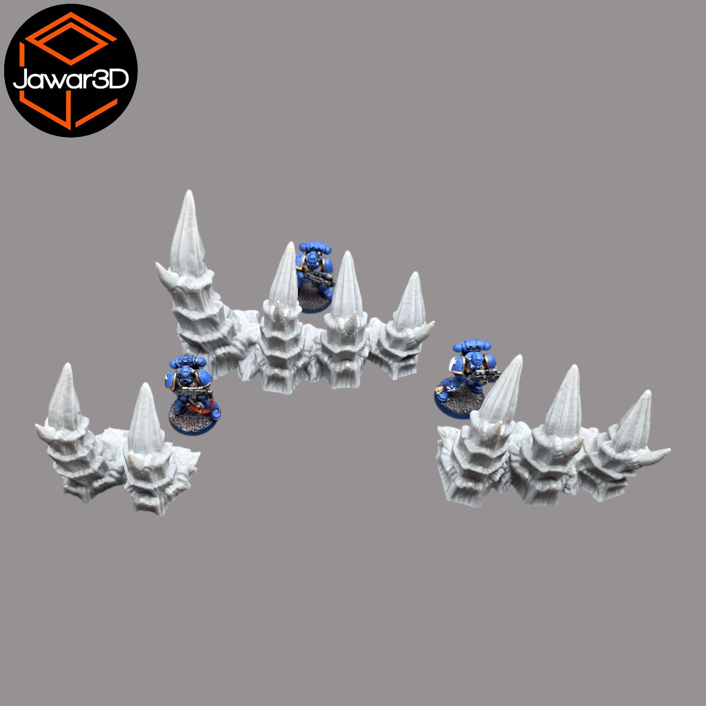 Wargaming 28mm scatter terrain scenery showing 3D-printed item that is compatible with games such as Warhammer 40K, Star Wars Legions, D+D, Dungeons and Dragons, Sci-Fi, Fantasy and other miniature tabletop games. Brand Jawar3d found at www.jawar3d.co.uk.