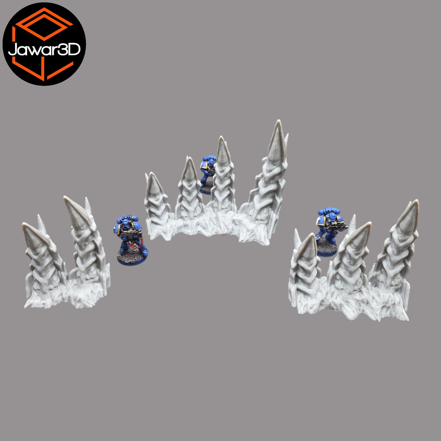 Wargaming 28mm scatter terrain scenery showing 3D-printed item that is compatible with games such as Warhammer 40K, Star Wars Legions, D+D, Dungeons and Dragons, Sci-Fi, Fantasy and other miniature tabletop games. Brand Jawar3d found at www.jawar3d.co.uk.
