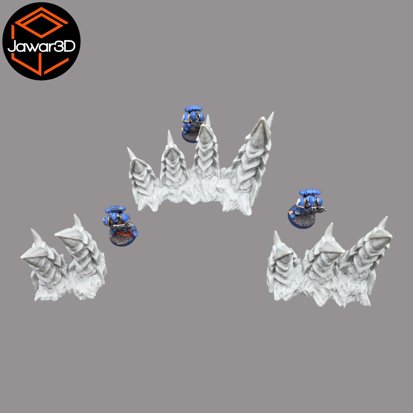 Wargaming 28mm scatter terrain scenery showing 3D-printed item that is compatible with games such as Warhammer 40K, Star Wars Legions, D+D, Dungeons and Dragons, Sci-Fi, Fantasy and other miniature tabletop games. Brand Jawar3d found at www.jawar3d.co.uk.