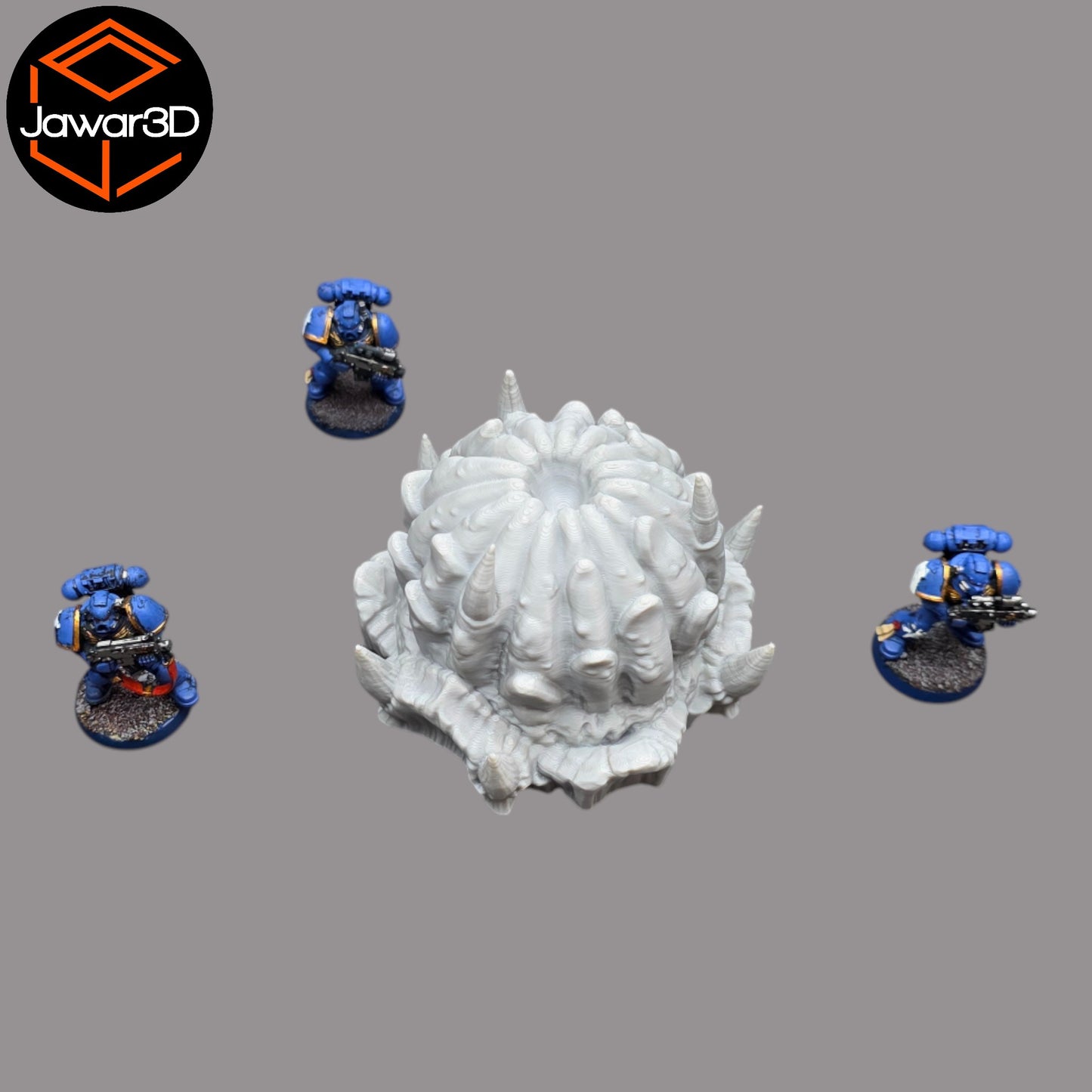 Wargaming 28mm scatter terrain scenery showing 3D-printed item that is compatible with games such as Warhammer 40K, Star Wars Legions, D+D, Dungeons and Dragons, Sci-Fi, Fantasy and other miniature tabletop games. Brand Jawar3d found at www.jawar3d.co.uk.