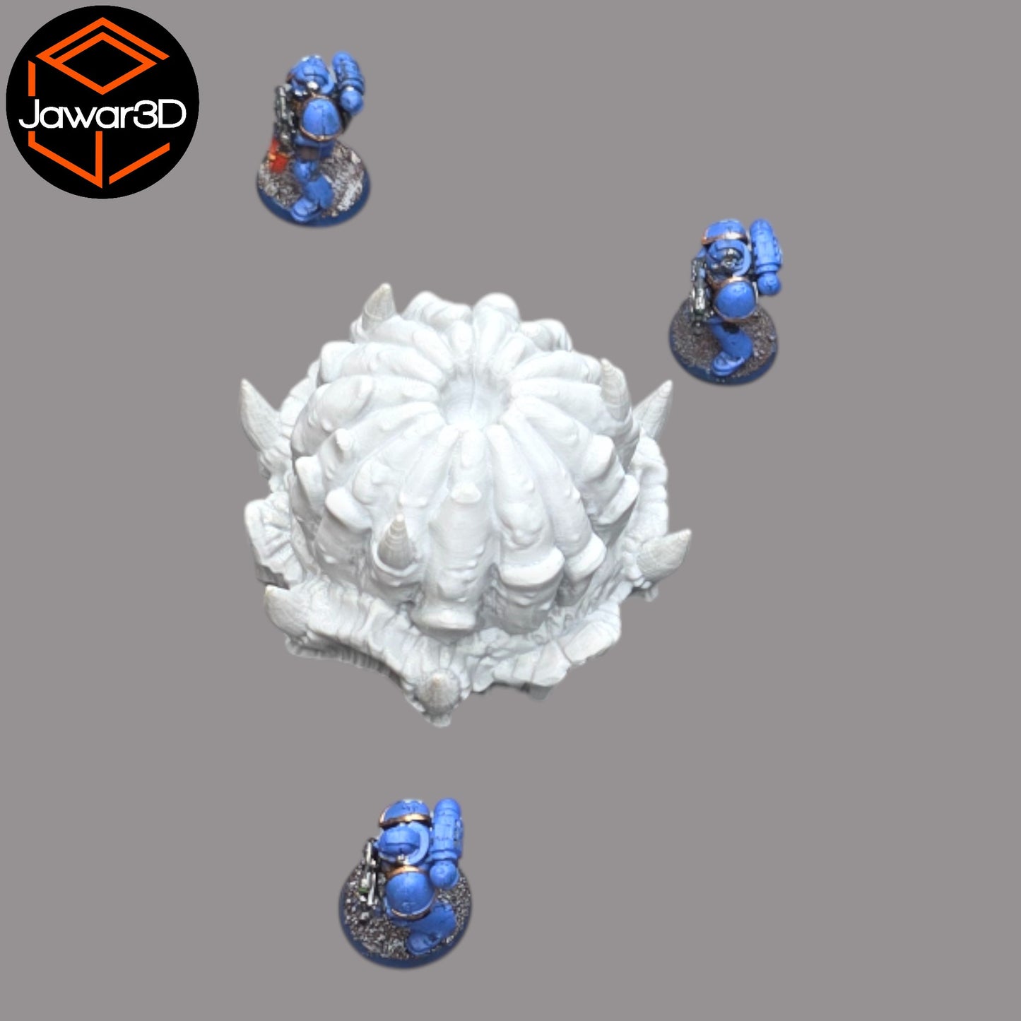 Wargaming 28mm scatter terrain scenery showing 3D-printed item that is compatible with games such as Warhammer 40K, Star Wars Legions, D+D, Dungeons and Dragons, Sci-Fi, Fantasy and other miniature tabletop games. Brand Jawar3d found at www.jawar3d.co.uk.