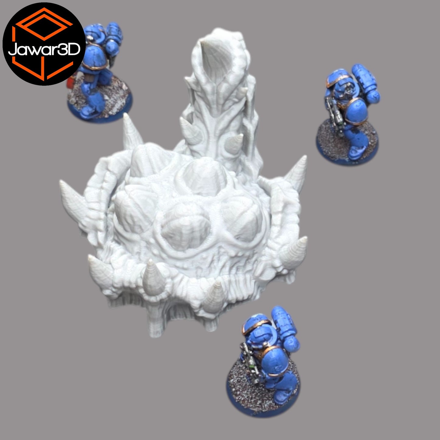 Wargaming 28mm scatter terrain scenery showing 3D-printed item that is compatible with games such as Warhammer 40K, Star Wars Legions, D+D, Dungeons and Dragons, Sci-Fi, Fantasy and other miniature tabletop games. Brand Jawar3d found at www.jawar3d.co.uk.