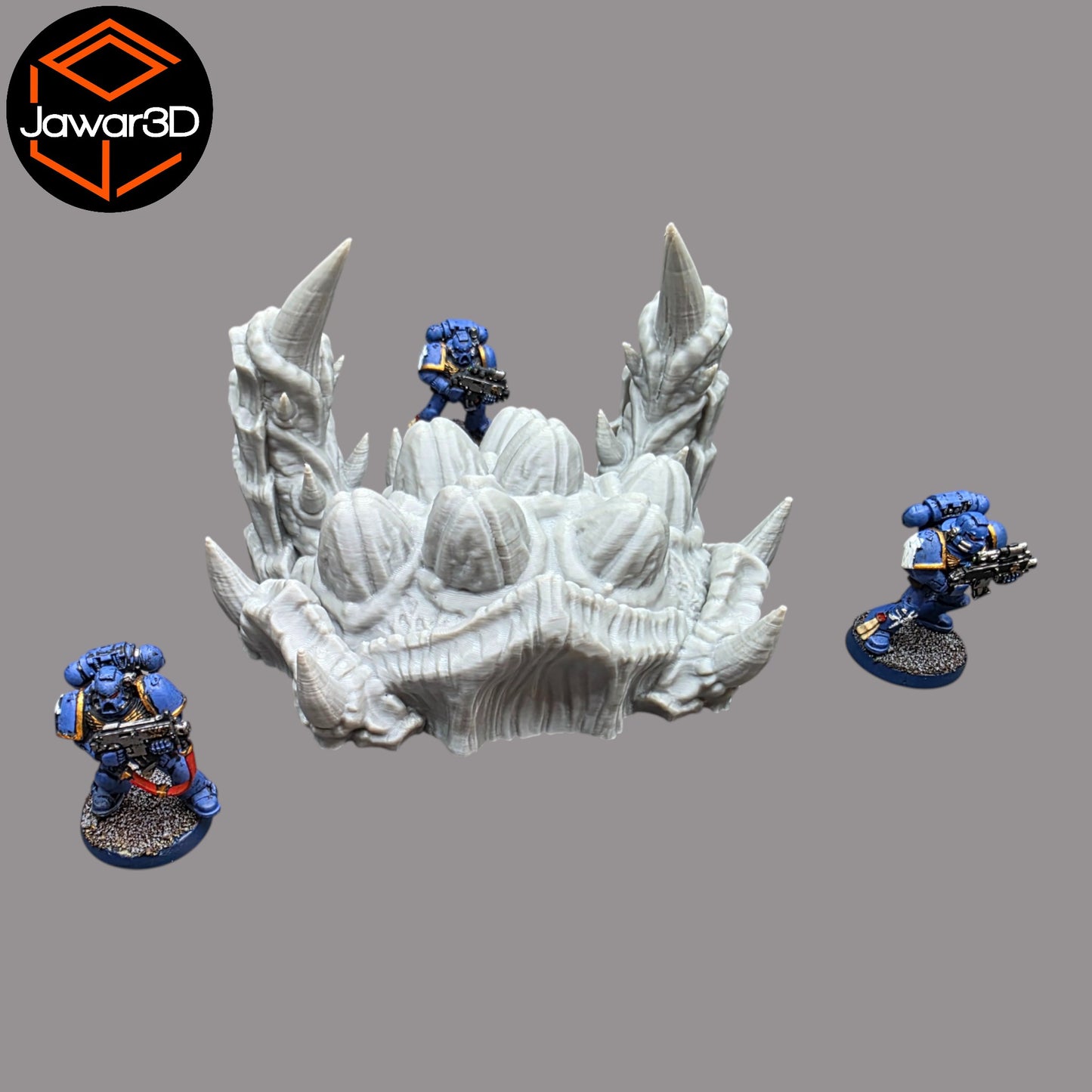 Wargaming 28mm scatter terrain scenery showing 3D-printed item that is compatible with games such as Warhammer 40K, Star Wars Legions, D+D, Dungeons and Dragons, Sci-Fi, Fantasy and other miniature tabletop games. Brand Jawar3d found at www.jawar3d.co.uk.