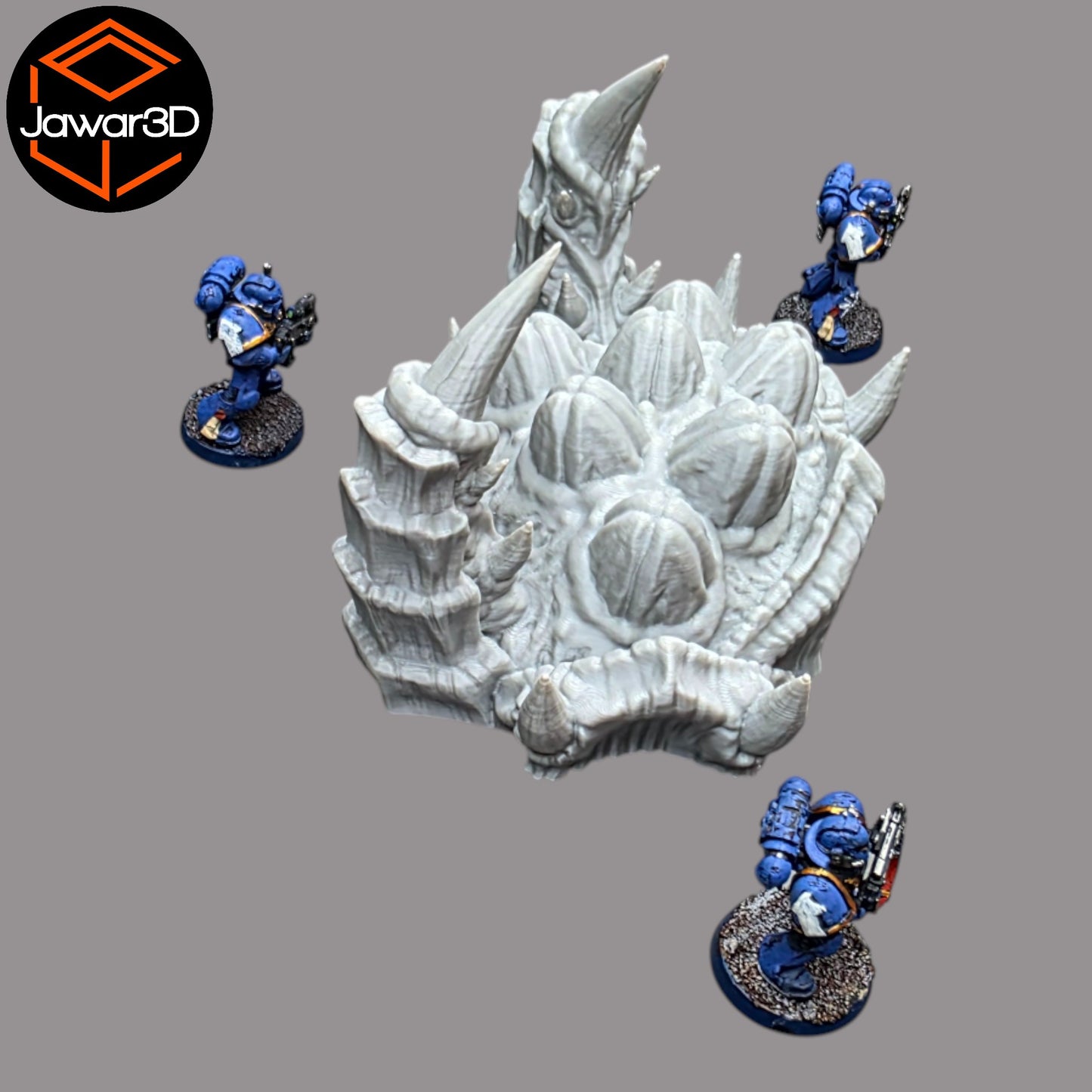 Wargaming 28mm scatter terrain scenery showing 3D-printed item that is compatible with games such as Warhammer 40K, Star Wars Legions, D+D, Dungeons and Dragons, Sci-Fi, Fantasy and other miniature tabletop games. Brand Jawar3d found at www.jawar3d.co.uk.