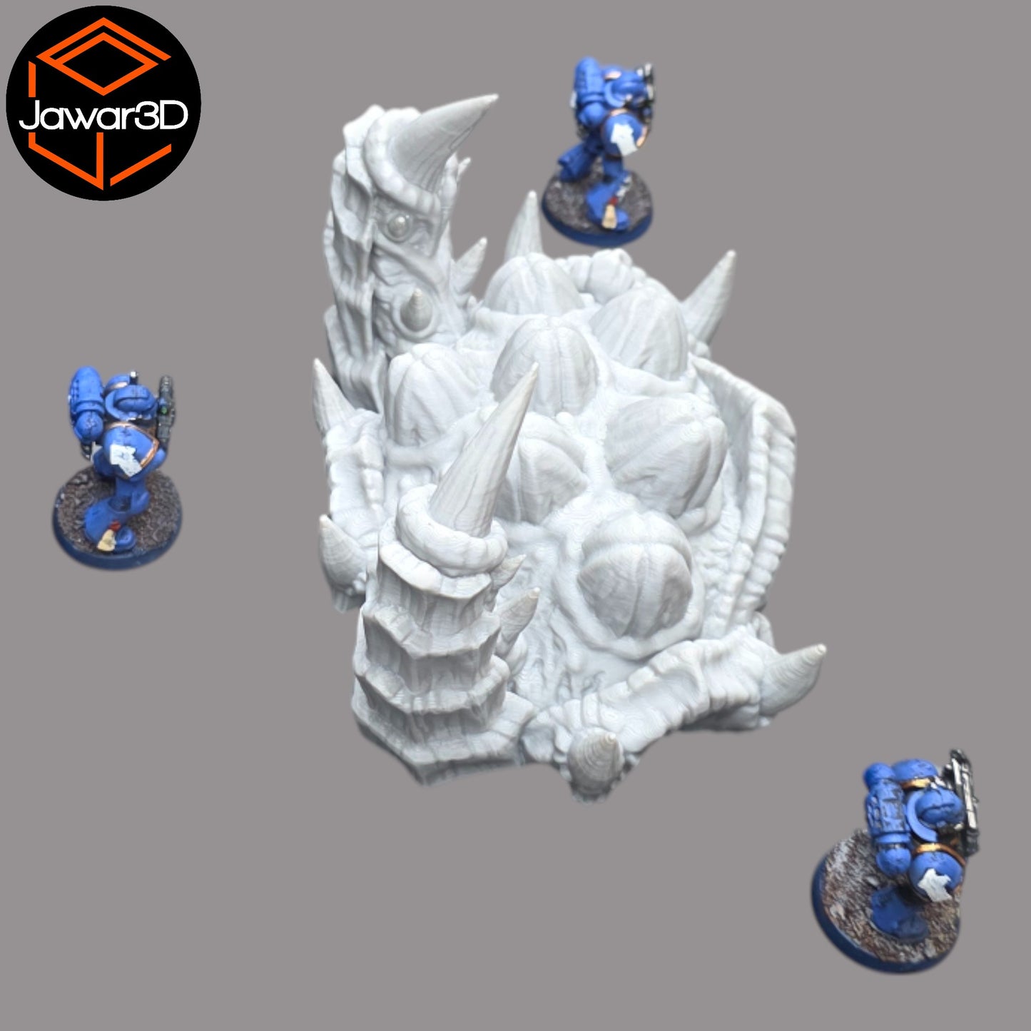 Wargaming 28mm scatter terrain scenery showing 3D-printed item that is compatible with games such as Warhammer 40K, Star Wars Legions, D+D, Dungeons and Dragons, Sci-Fi, Fantasy and other miniature tabletop games. Brand Jawar3d found at www.jawar3d.co.uk.
