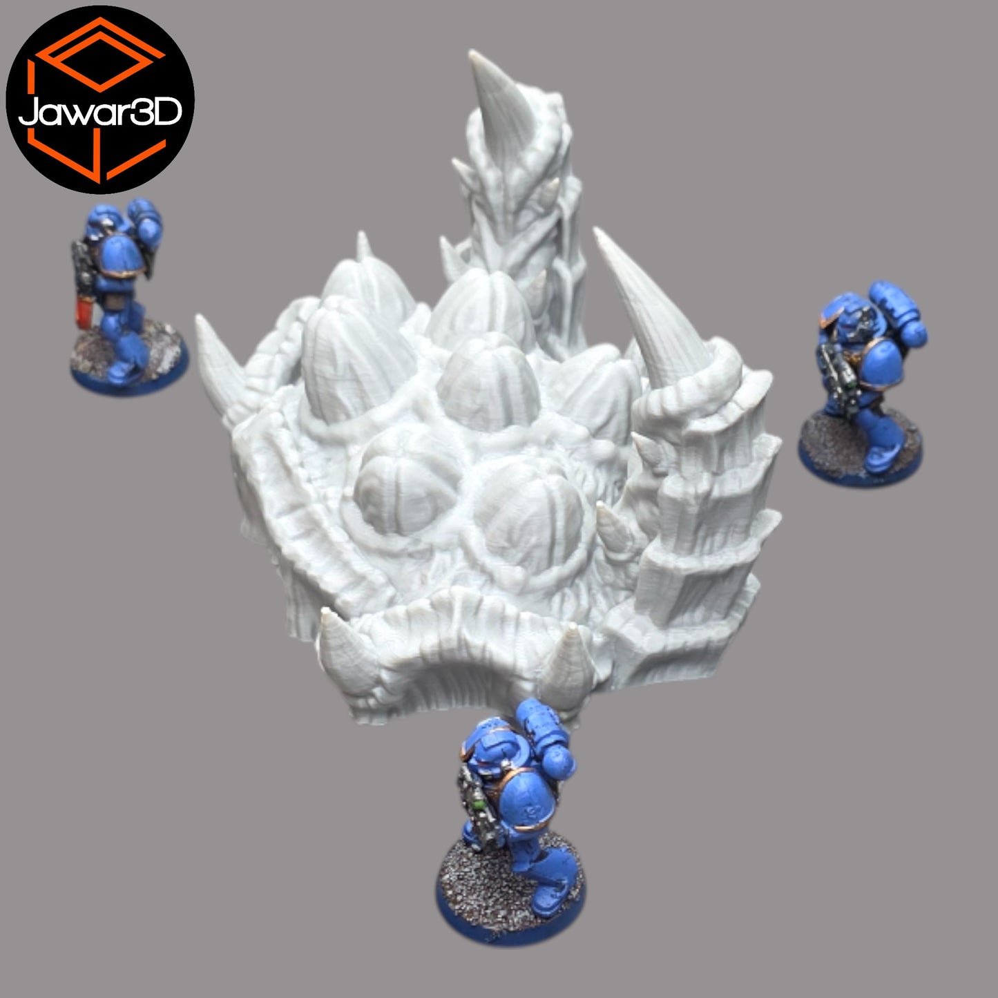 Wargaming 28mm scatter terrain scenery showing 3D-printed item that is compatible with games such as Warhammer 40K, Star Wars Legions, D+D, Dungeons and Dragons, Sci-Fi, Fantasy and other miniature tabletop games. Brand Jawar3d found at www.jawar3d.co.uk.