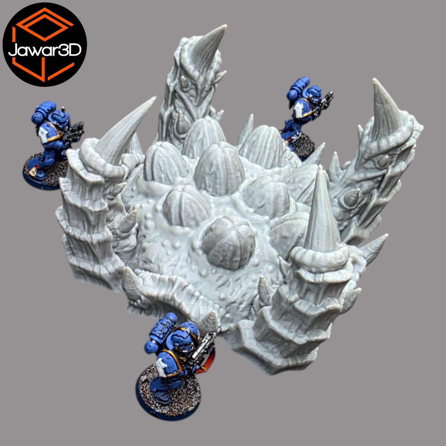 Wargaming 28mm scatter terrain scenery showing 3D-printed item that is compatible with games such as Warhammer 40K, Star Wars Legions, D+D, Dungeons and Dragons, Sci-Fi, Fantasy and other miniature tabletop games. Brand Jawar3d found at www.jawar3d.co.uk.