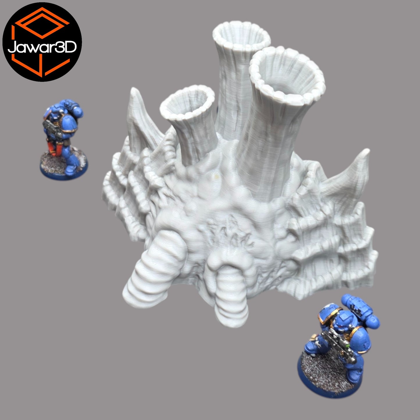 Wargaming 28mm scatter terrain scenery showing 3D-printed item that is compatible with games such as Warhammer 40K, Star Wars Legions, D+D, Dungeons and Dragons, Sci-Fi, Fantasy and other miniature tabletop games. Brand Jawar3d found at www.jawar3d.co.uk.