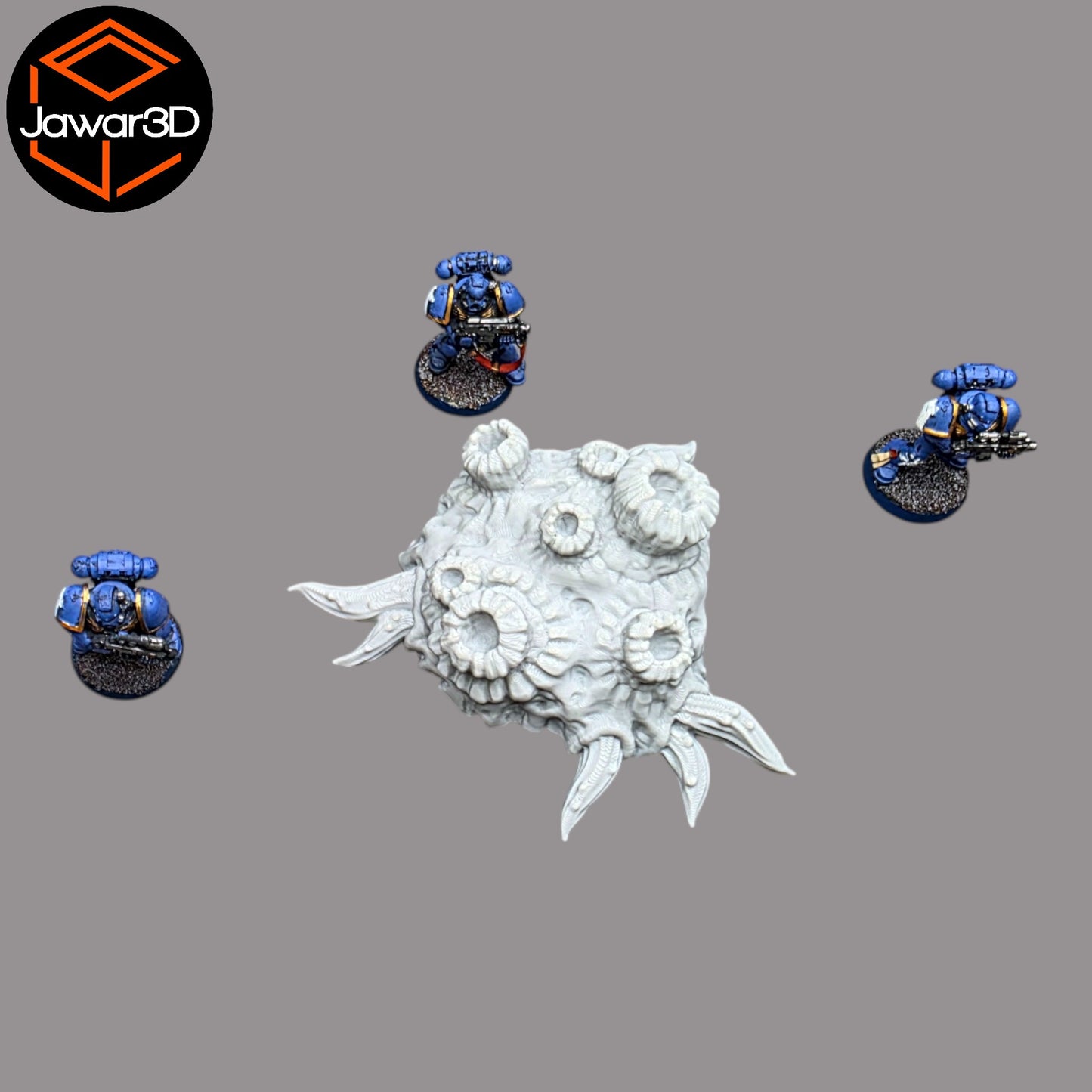 Wargaming 28mm scatter terrain scenery showing 3D-printed item that is compatible with games such as Warhammer 40K, Star Wars Legions, D+D, Dungeons and Dragons, Sci-Fi, Fantasy and other miniature tabletop games. Brand Jawar3d found at www.jawar3d.co.uk.
