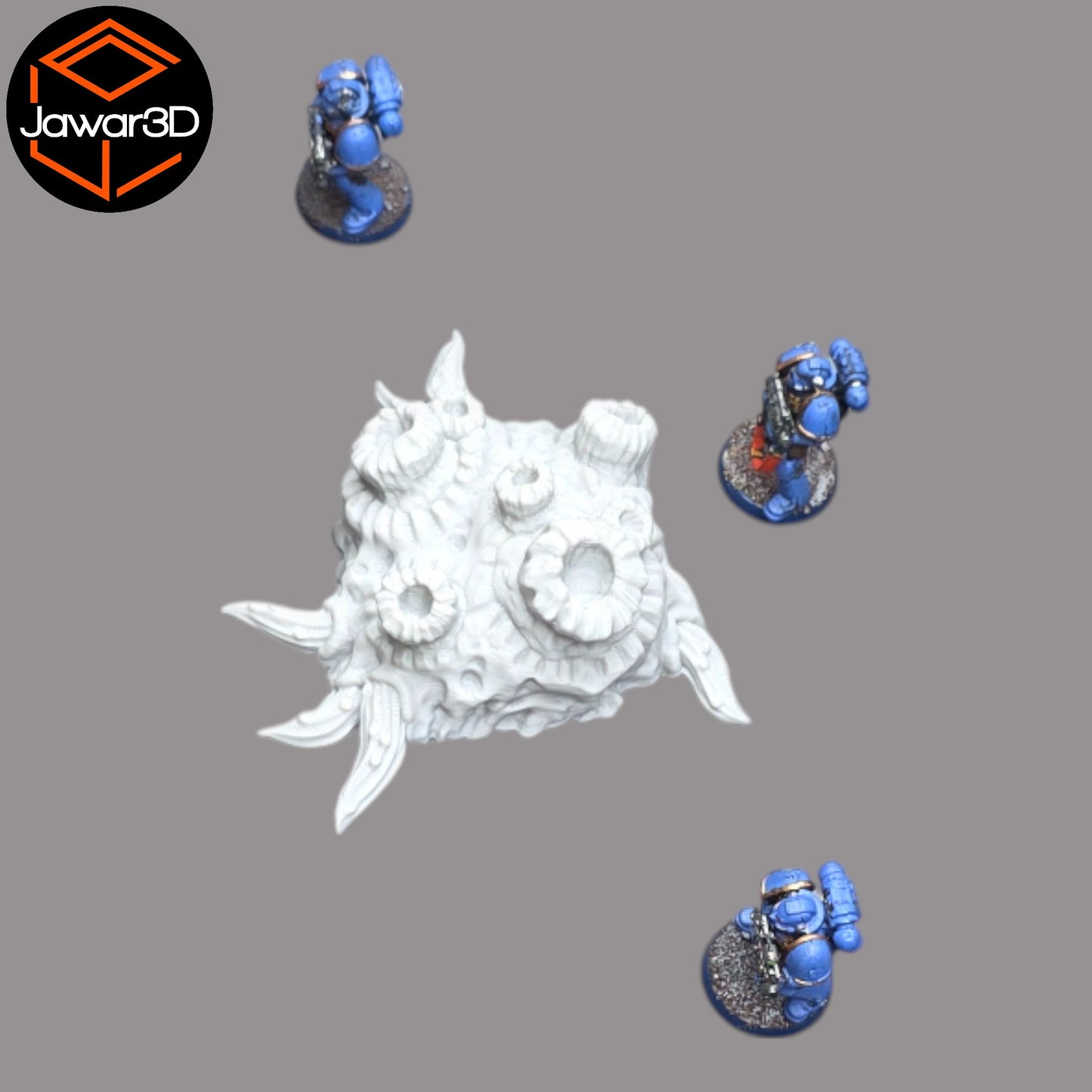 Wargaming 28mm scatter terrain scenery showing 3D-printed item that is compatible with games such as Warhammer 40K, Star Wars Legions, D+D, Dungeons and Dragons, Sci-Fi, Fantasy and other miniature tabletop games. Brand Jawar3d found at www.jawar3d.co.uk.