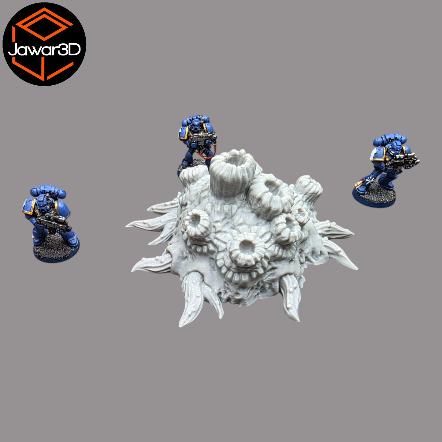 Wargaming 28mm scatter terrain scenery showing 3D-printed item that is compatible with games such as Warhammer 40K, Star Wars Legions, D+D, Dungeons and Dragons, Sci-Fi, Fantasy and other miniature tabletop games. Brand Jawar3d found at www.jawar3d.co.uk.
