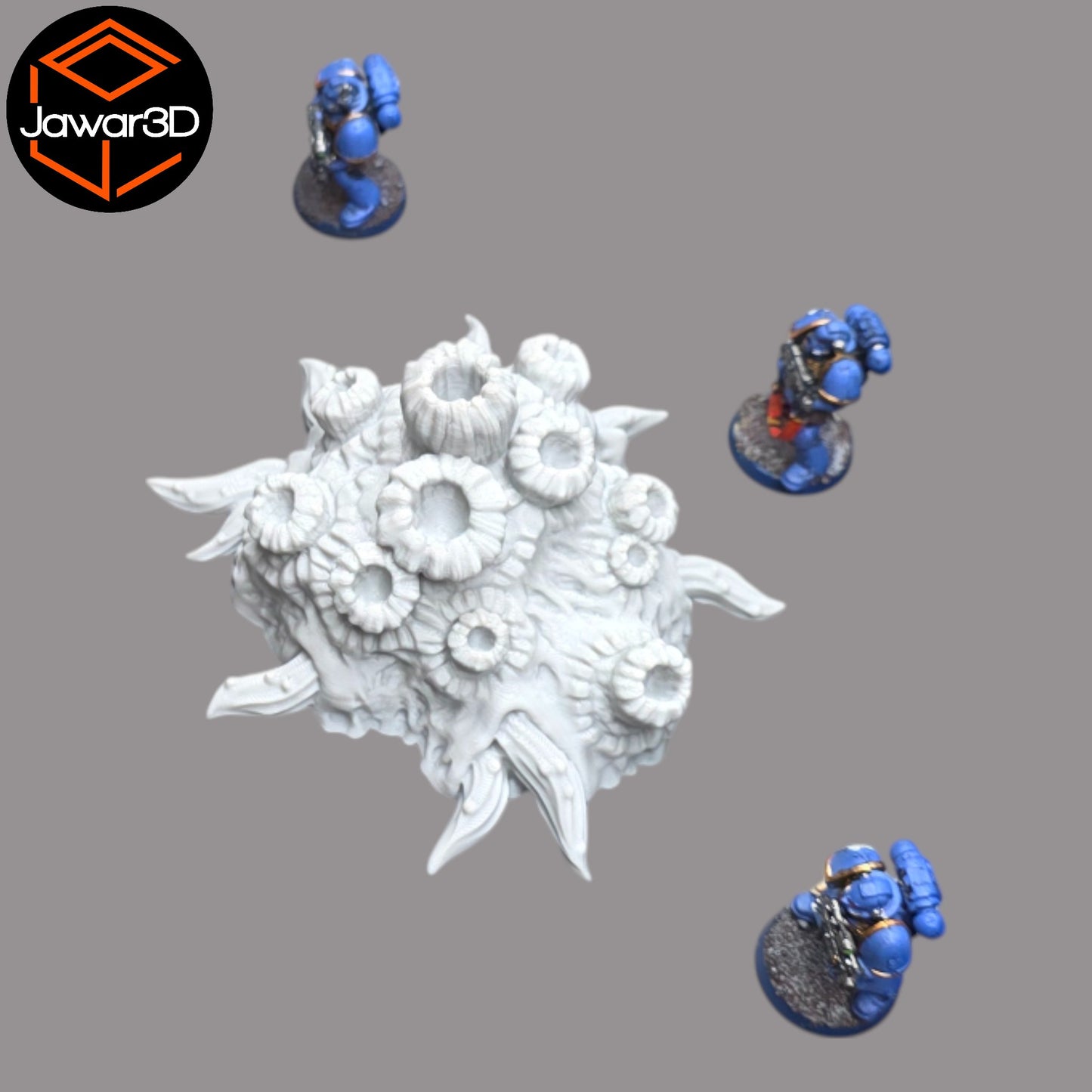 Wargaming 28mm scatter terrain scenery showing 3D-printed item that is compatible with games such as Warhammer 40K, Star Wars Legions, D+D, Dungeons and Dragons, Sci-Fi, Fantasy and other miniature tabletop games. Brand Jawar3d found at www.jawar3d.co.uk.
