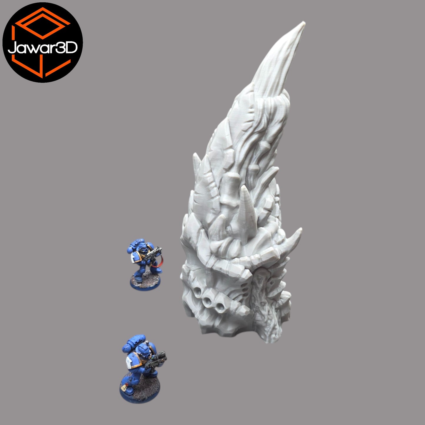 Wargaming 28mm scatter terrain scenery showing 3D-printed item that is compatible with games such as Warhammer 40K, Star Wars Legions, D+D, Dungeons and Dragons, Sci-Fi, Fantasy and other miniature tabletop games. Brand Jawar3d found at www.jawar3d.co.uk.