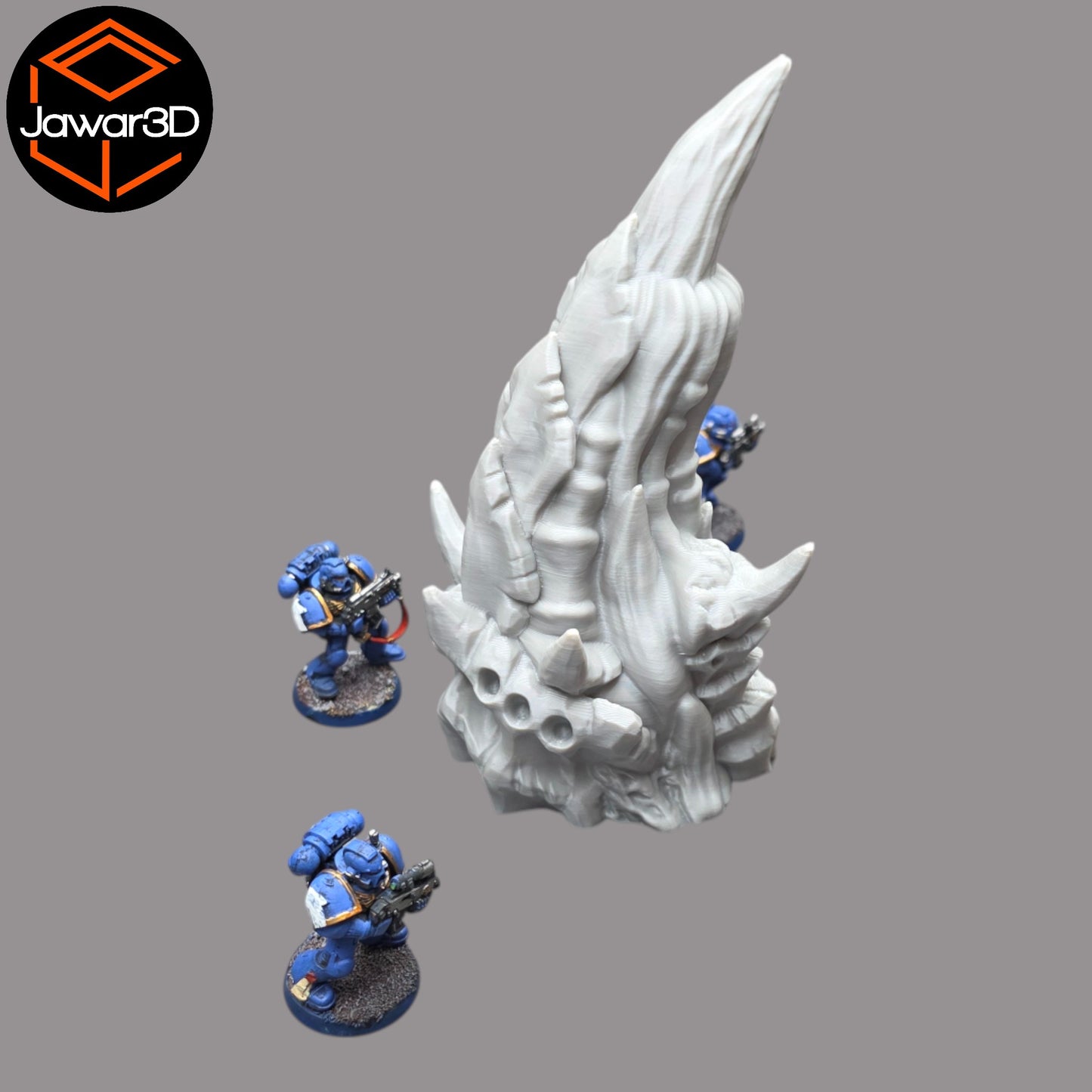 Wargaming 28mm scatter terrain scenery showing 3D-printed item that is compatible with games such as Warhammer 40K, Star Wars Legions, D+D, Dungeons and Dragons, Sci-Fi, Fantasy and other miniature tabletop games. Brand Jawar3d found at www.jawar3d.co.uk.