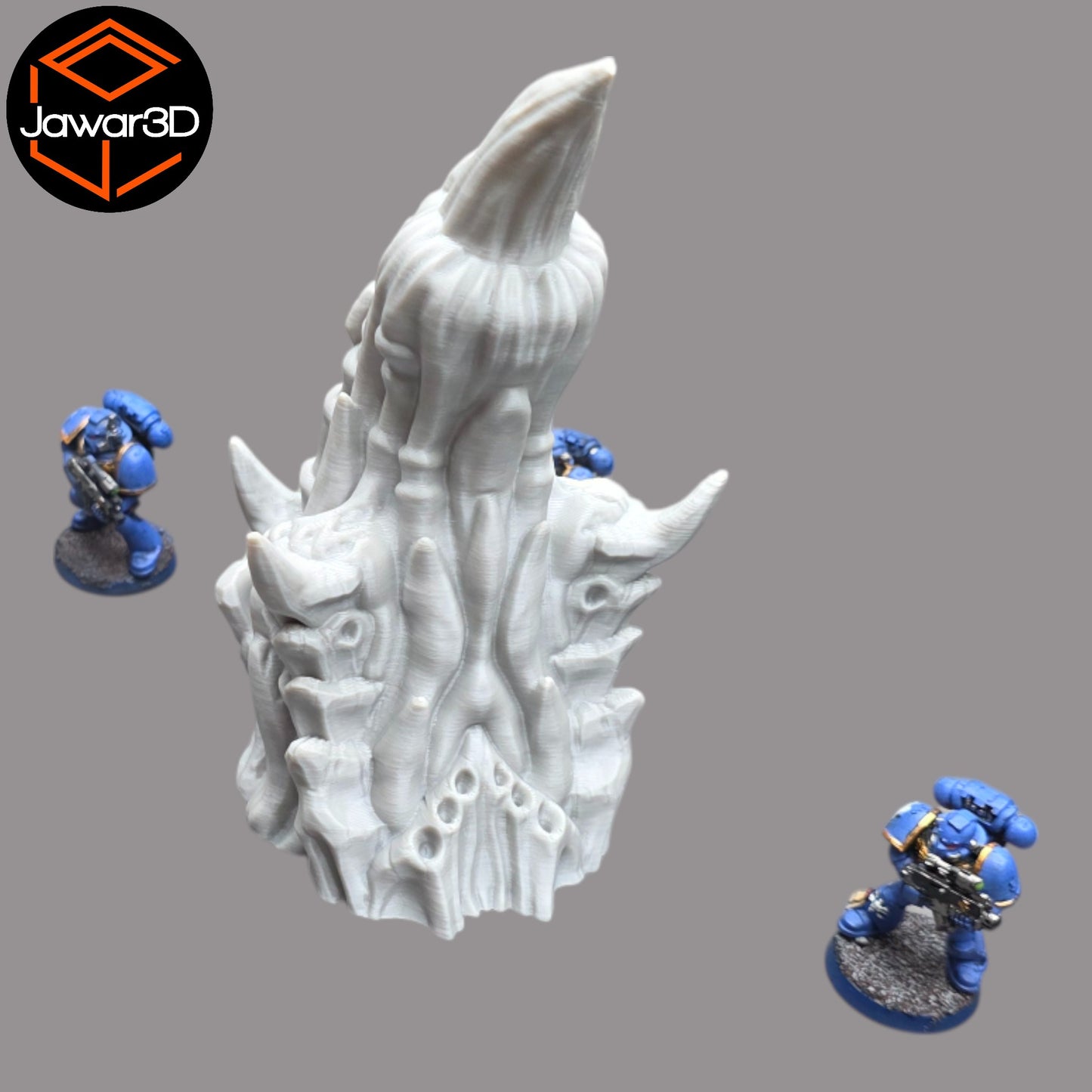 Wargaming 28mm scatter terrain scenery showing 3D-printed item that is compatible with games such as Warhammer 40K, Star Wars Legions, D+D, Dungeons and Dragons, Sci-Fi, Fantasy and other miniature tabletop games. Brand Jawar3d found at www.jawar3d.co.uk.
