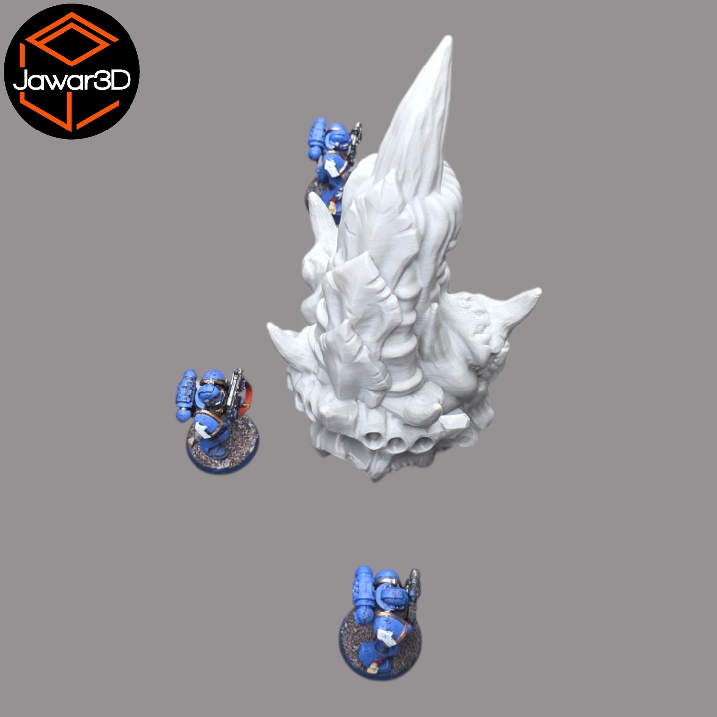 Wargaming 28mm scatter terrain scenery showing 3D-printed item that is compatible with games such as Warhammer 40K, Star Wars Legions, D+D, Dungeons and Dragons, Sci-Fi, Fantasy and other miniature tabletop games. Brand Jawar3d found at www.jawar3d.co.uk.