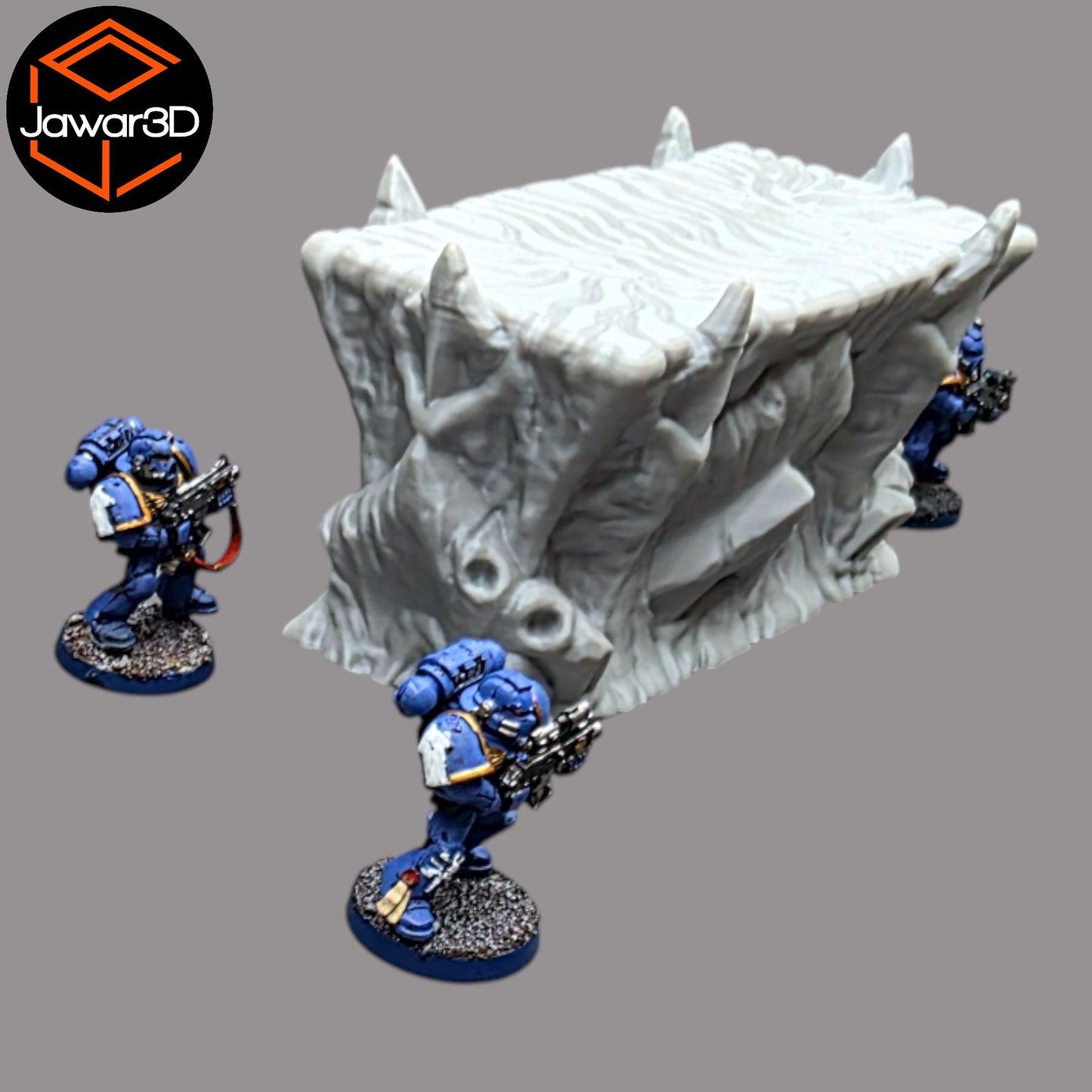 Wargaming 28mm scatter terrain scenery showing 3D-printed item that is compatible with games such as Warhammer 40K, Star Wars Legions, D+D, Dungeons and Dragons, Sci-Fi, Fantasy and other miniature tabletop games. Brand Jawar3d found at www.jawar3d.co.uk.