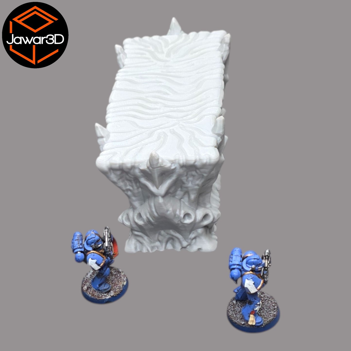 Wargaming 28mm scatter terrain scenery showing 3D-printed item that is compatible with games such as Warhammer 40K, Star Wars Legions, D+D, Dungeons and Dragons, Sci-Fi, Fantasy and other miniature tabletop games. Brand Jawar3d found at www.jawar3d.co.uk.