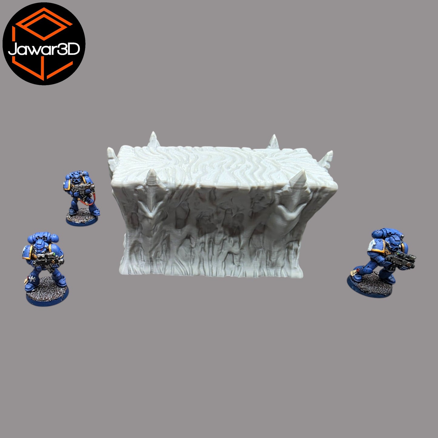 Wargaming 28mm scatter terrain scenery showing 3D-printed item that is compatible with games such as Warhammer 40K, Star Wars Legions, D+D, Dungeons and Dragons, Sci-Fi, Fantasy and other miniature tabletop games. Brand Jawar3d found at www.jawar3d.co.uk.