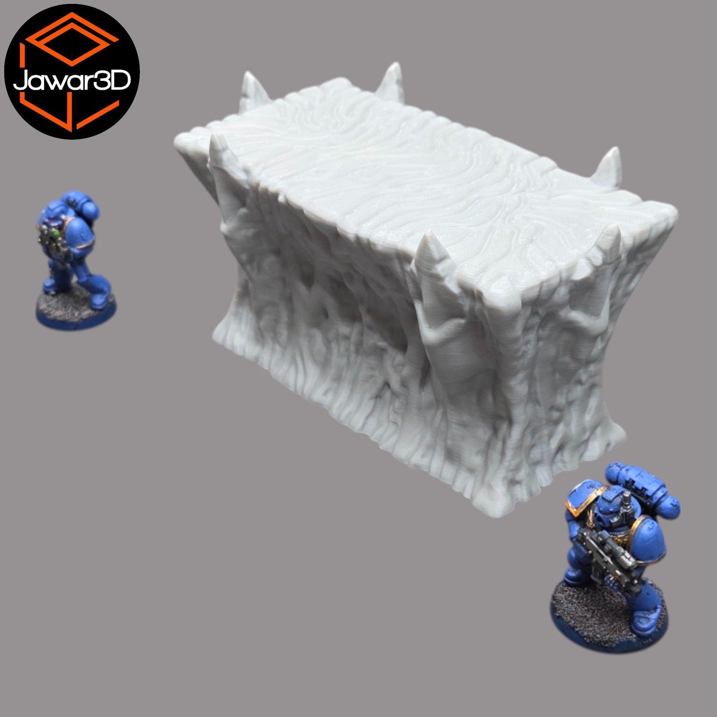 Wargaming 28mm scatter terrain scenery showing 3D-printed item that is compatible with games such as Warhammer 40K, Star Wars Legions, D+D, Dungeons and Dragons, Sci-Fi, Fantasy and other miniature tabletop games. Brand Jawar3d found at www.jawar3d.co.uk.