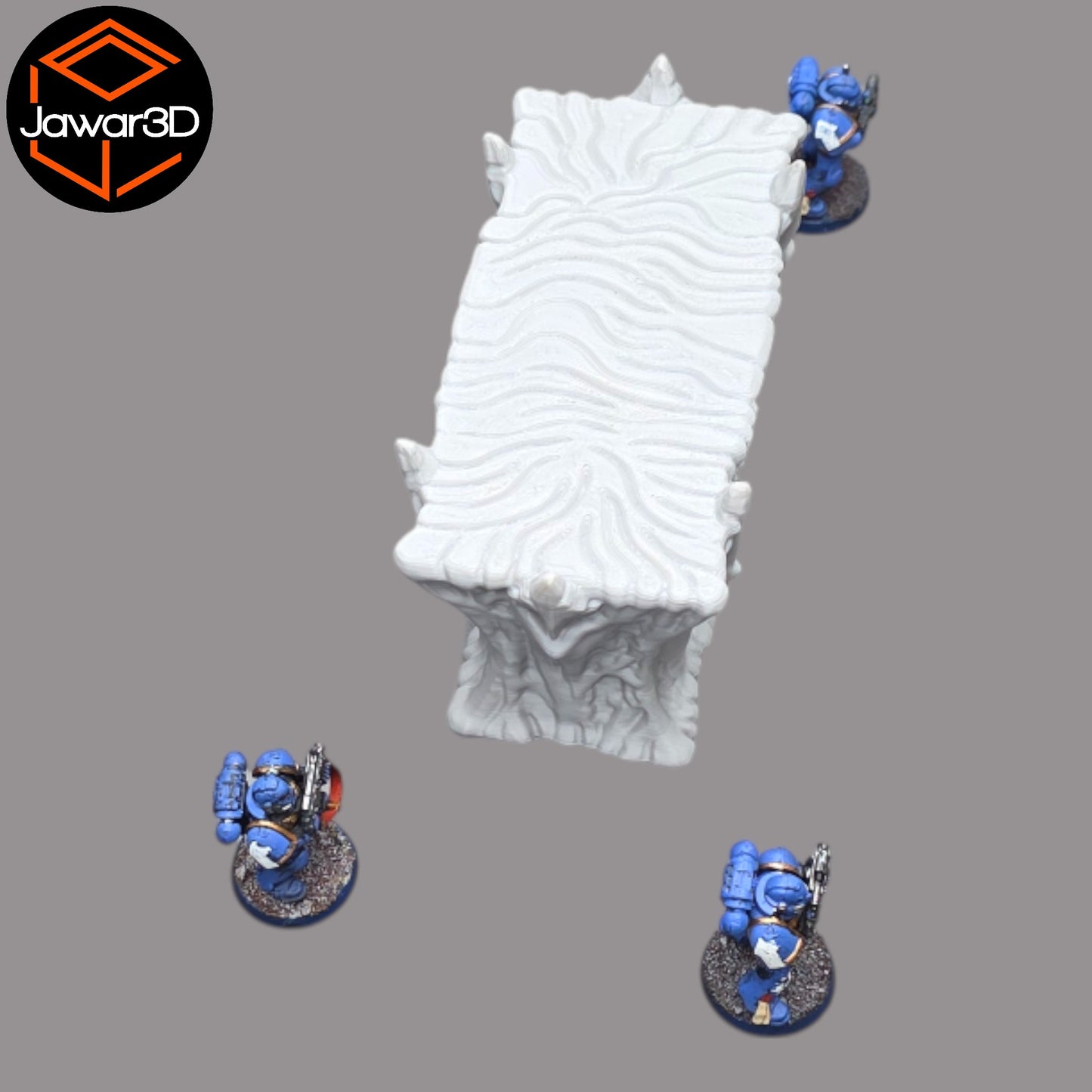 Wargaming 28mm scatter terrain scenery showing 3D-printed item that is compatible with games such as Warhammer 40K, Star Wars Legions, D+D, Dungeons and Dragons, Sci-Fi, Fantasy and other miniature tabletop games. Brand Jawar3d found at www.jawar3d.co.uk.