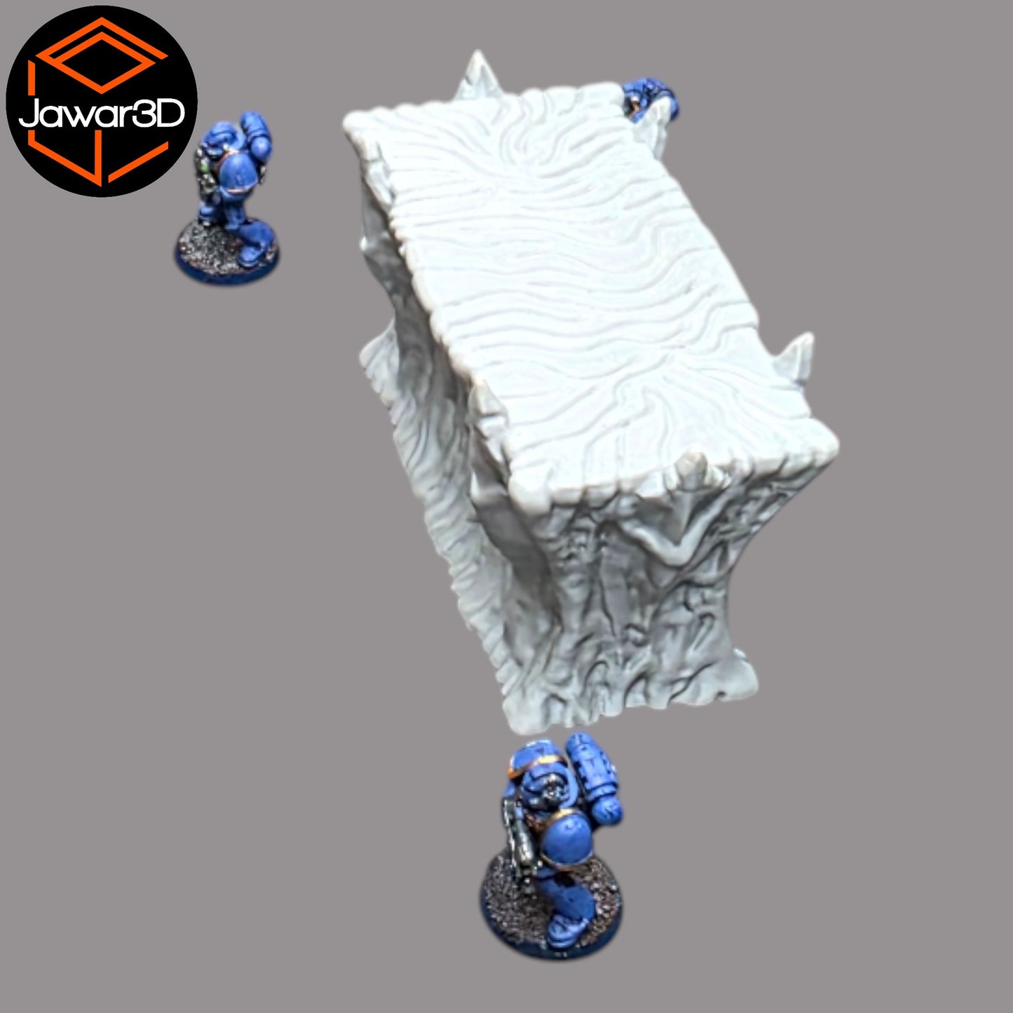 Wargaming 28mm scatter terrain scenery showing 3D-printed item that is compatible with games such as Warhammer 40K, Star Wars Legions, D+D, Dungeons and Dragons, Sci-Fi, Fantasy and other miniature tabletop games. Brand Jawar3d found at www.jawar3d.co.uk.