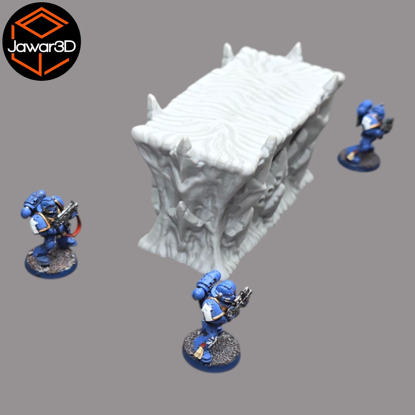 Wargaming 28mm scatter terrain scenery showing 3D-printed item that is compatible with games such as Warhammer 40K, Star Wars Legions, D+D, Dungeons and Dragons, Sci-Fi, Fantasy and other miniature tabletop games. Brand Jawar3d found at www.jawar3d.co.uk.