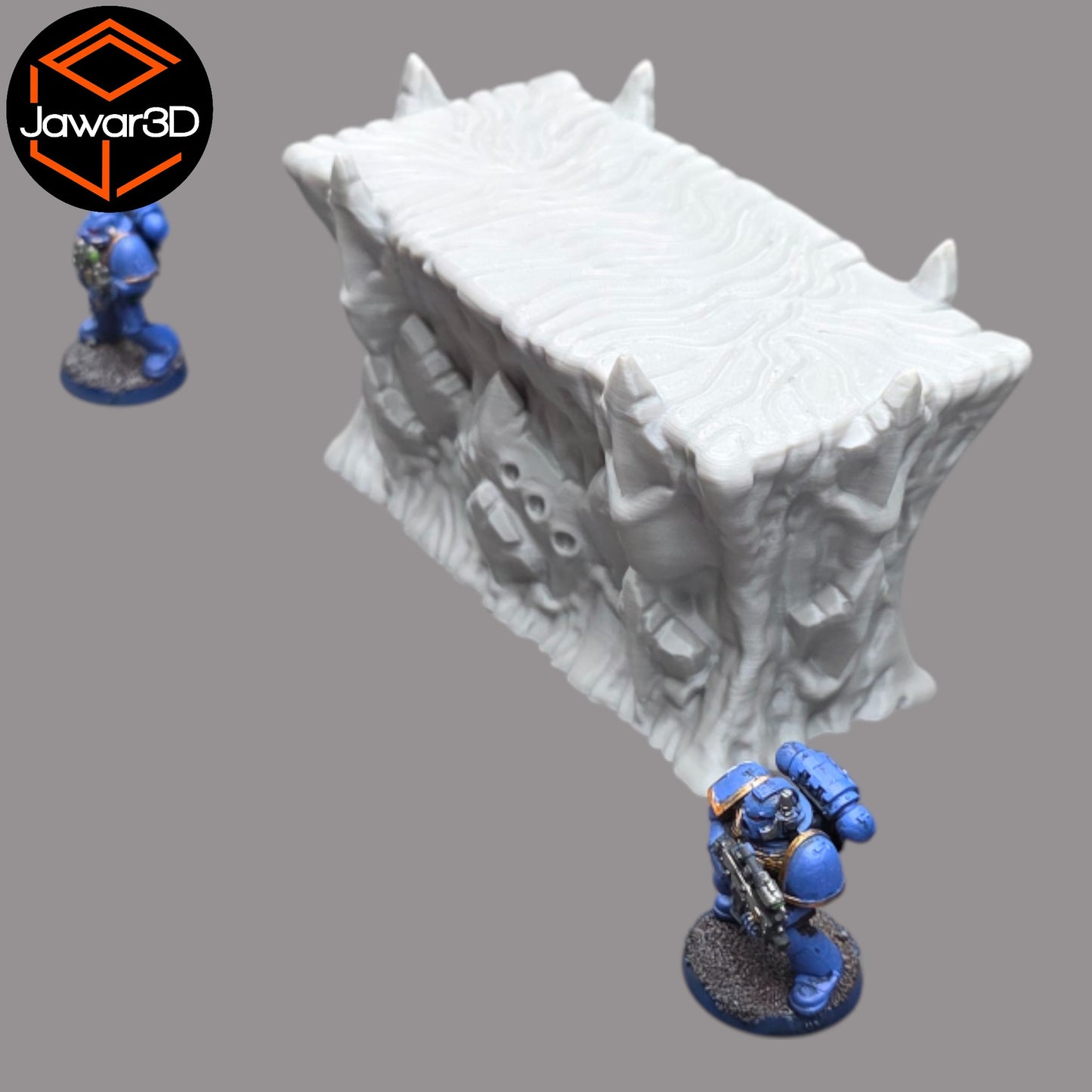 Wargaming 28mm scatter terrain scenery showing 3D-printed item that is compatible with games such as Warhammer 40K, Star Wars Legions, D+D, Dungeons and Dragons, Sci-Fi, Fantasy and other miniature tabletop games. Brand Jawar3d found at www.jawar3d.co.uk.