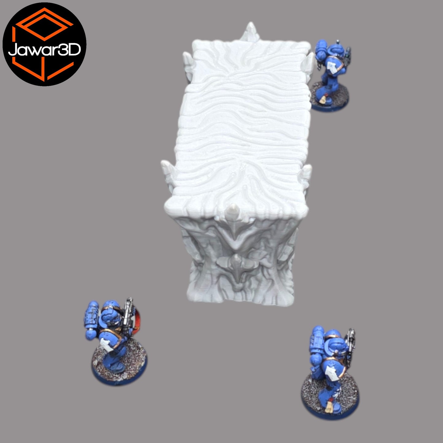 Wargaming 28mm scatter terrain scenery showing 3D-printed item that is compatible with games such as Warhammer 40K, Star Wars Legions, D+D, Dungeons and Dragons, Sci-Fi, Fantasy and other miniature tabletop games. Brand Jawar3d found at www.jawar3d.co.uk.