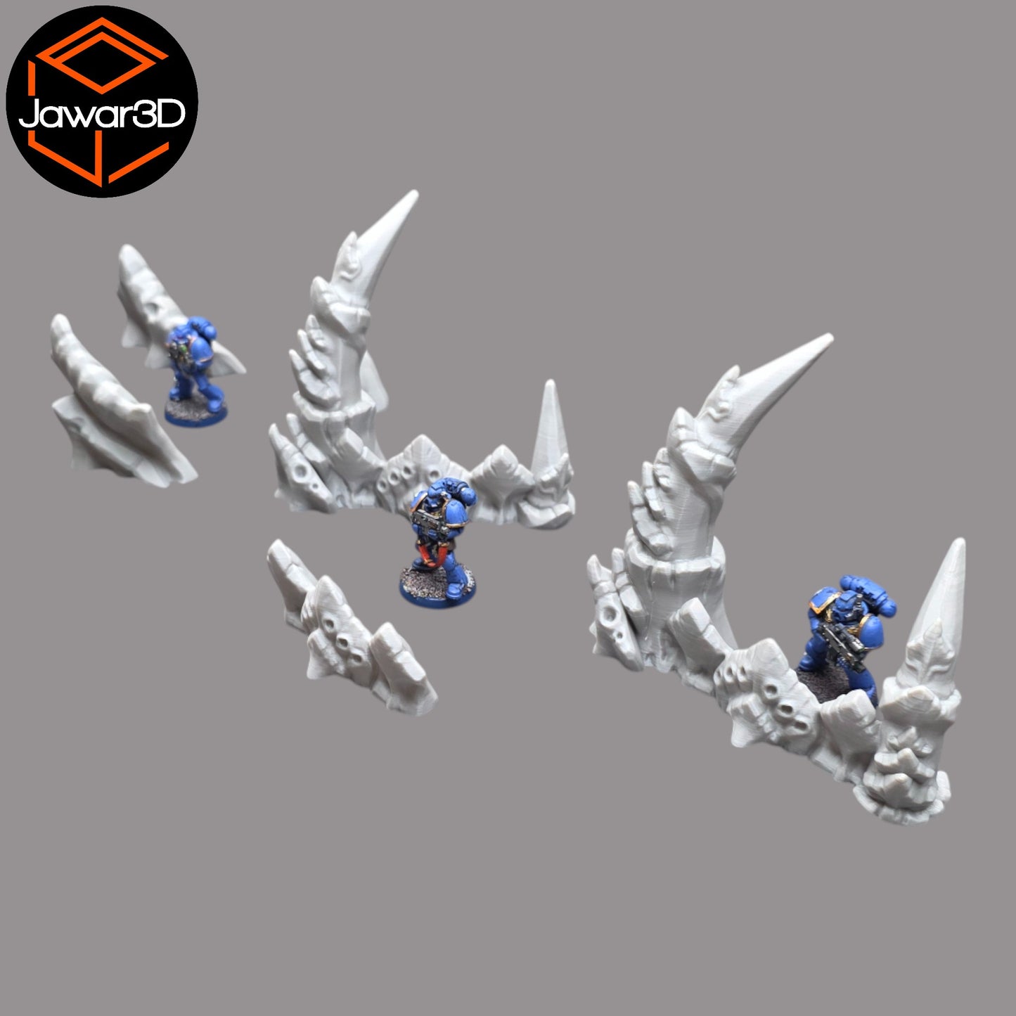 Wargaming 28mm scatter terrain scenery showing 3D-printed item that is compatible with games such as Warhammer 40K, Star Wars Legions, D+D, Dungeons and Dragons, Sci-Fi, Fantasy and other miniature tabletop games. Brand Jawar3d found at www.jawar3d.co.uk.