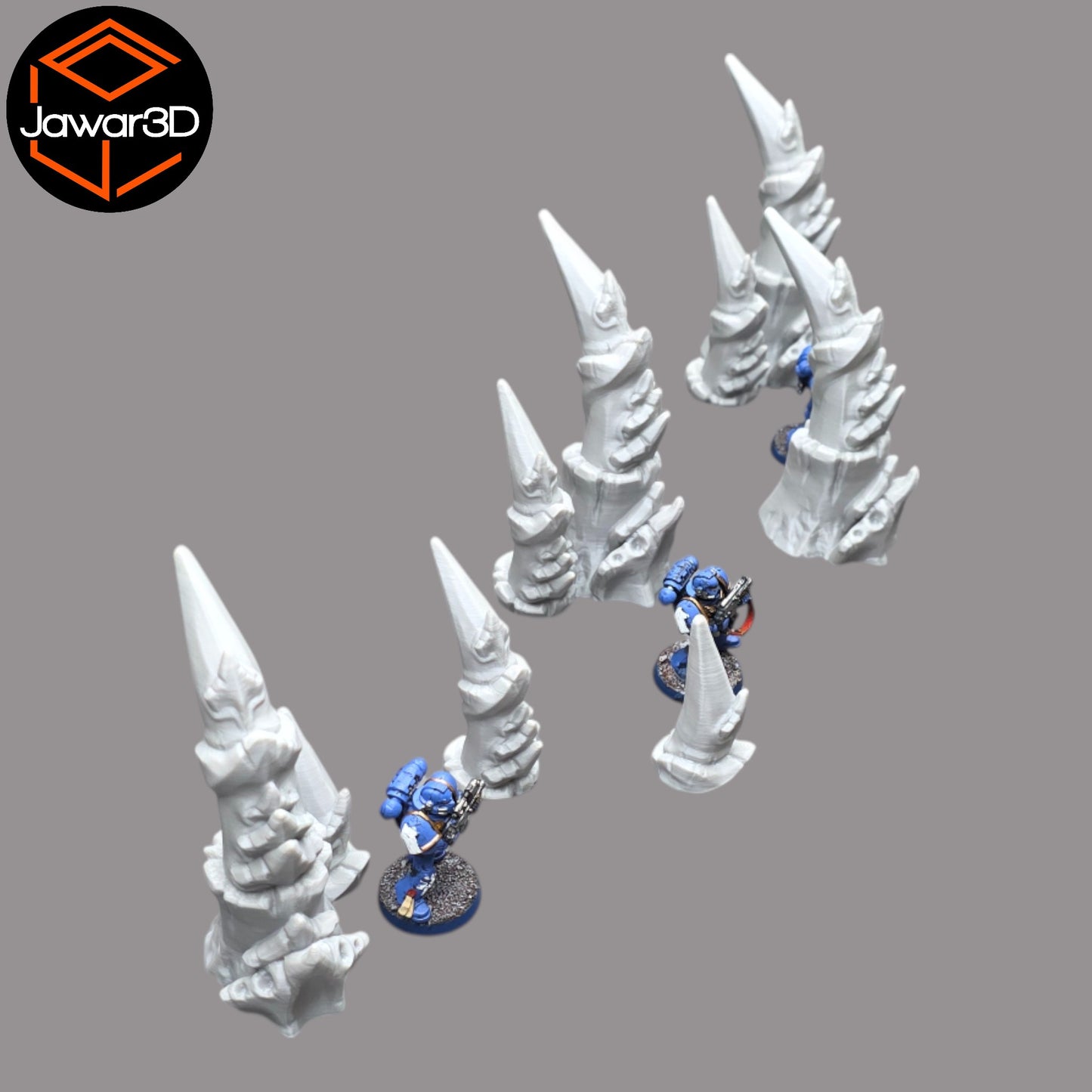 Wargaming 28mm scatter terrain scenery showing 3D-printed item that is compatible with games such as Warhammer 40K, Star Wars Legions, D+D, Dungeons and Dragons, Sci-Fi, Fantasy and other miniature tabletop games. Brand Jawar3d found at www.jawar3d.co.uk.