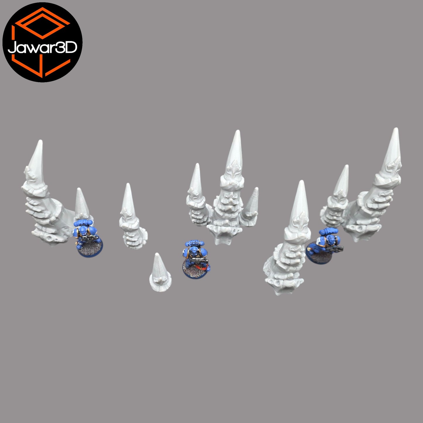 Wargaming 28mm scatter terrain scenery showing 3D-printed item that is compatible with games such as Warhammer 40K, Star Wars Legions, D+D, Dungeons and Dragons, Sci-Fi, Fantasy and other miniature tabletop games. Brand Jawar3d found at www.jawar3d.co.uk.