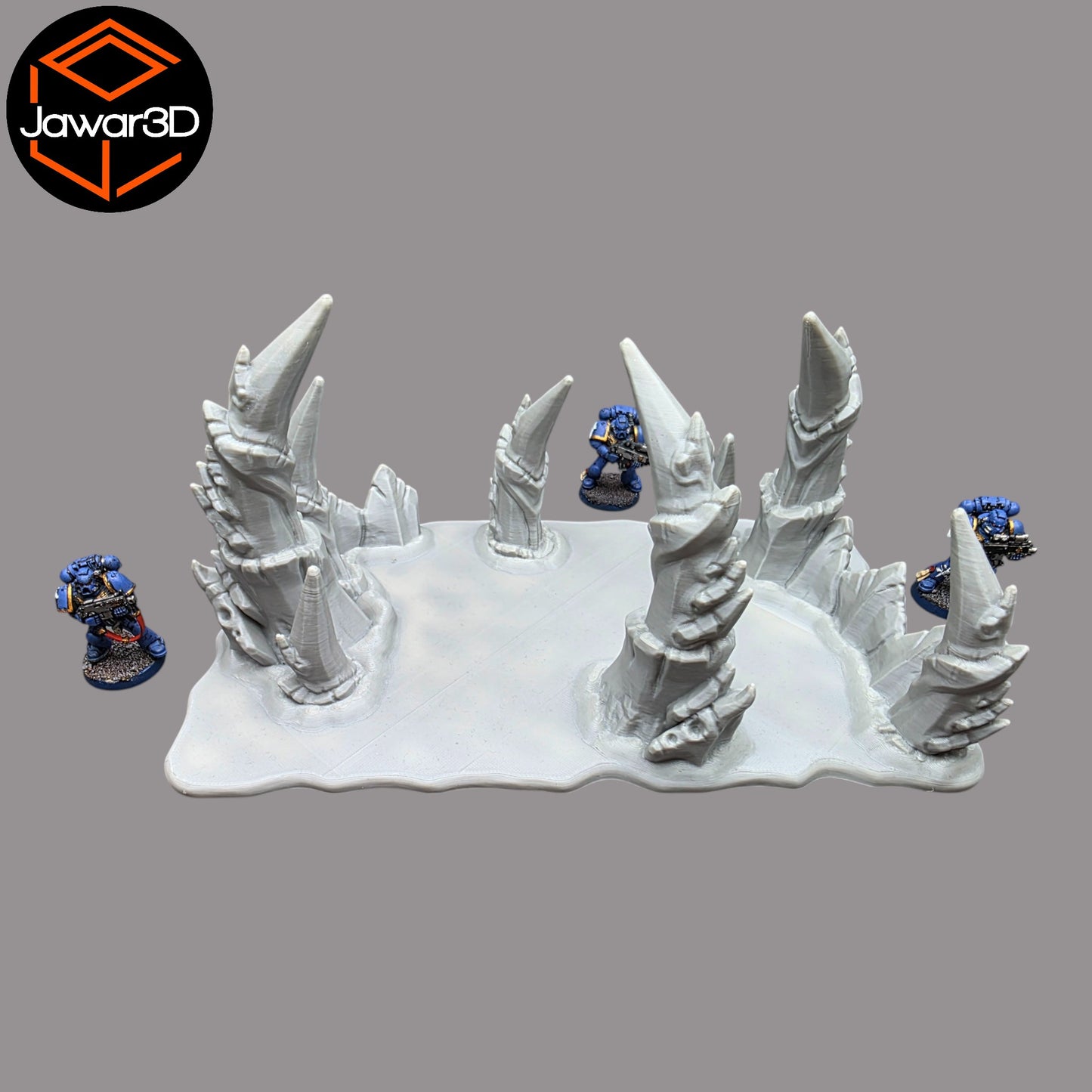 Wargaming 28mm scatter terrain scenery showing 3D-printed item that is compatible with games such as Warhammer 40K, Star Wars Legions, D+D, Dungeons and Dragons, Sci-Fi, Fantasy and other miniature tabletop games. Brand Jawar3d found at www.jawar3d.co.uk.