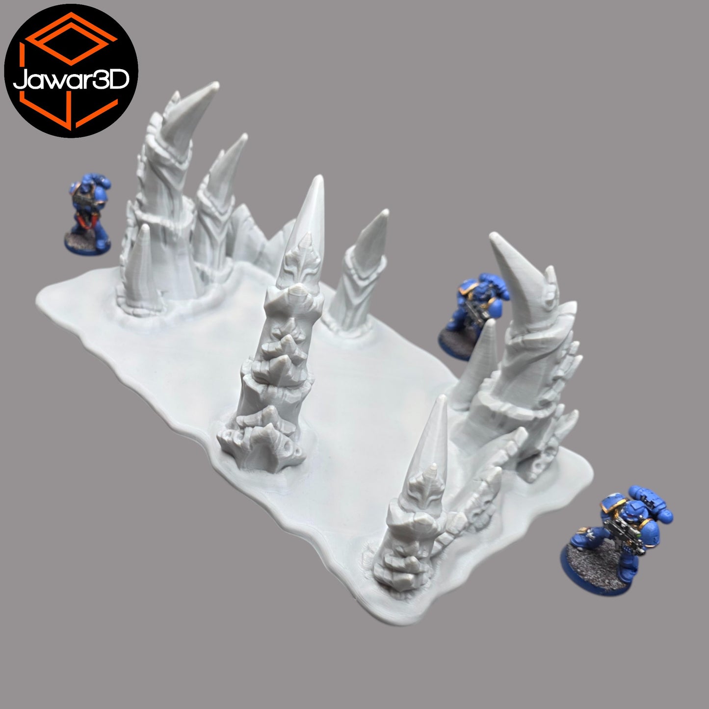 Wargaming 28mm scatter terrain scenery showing 3D-printed item that is compatible with games such as Warhammer 40K, Star Wars Legions, D+D, Dungeons and Dragons, Sci-Fi, Fantasy and other miniature tabletop games. Brand Jawar3d found at www.jawar3d.co.uk.
