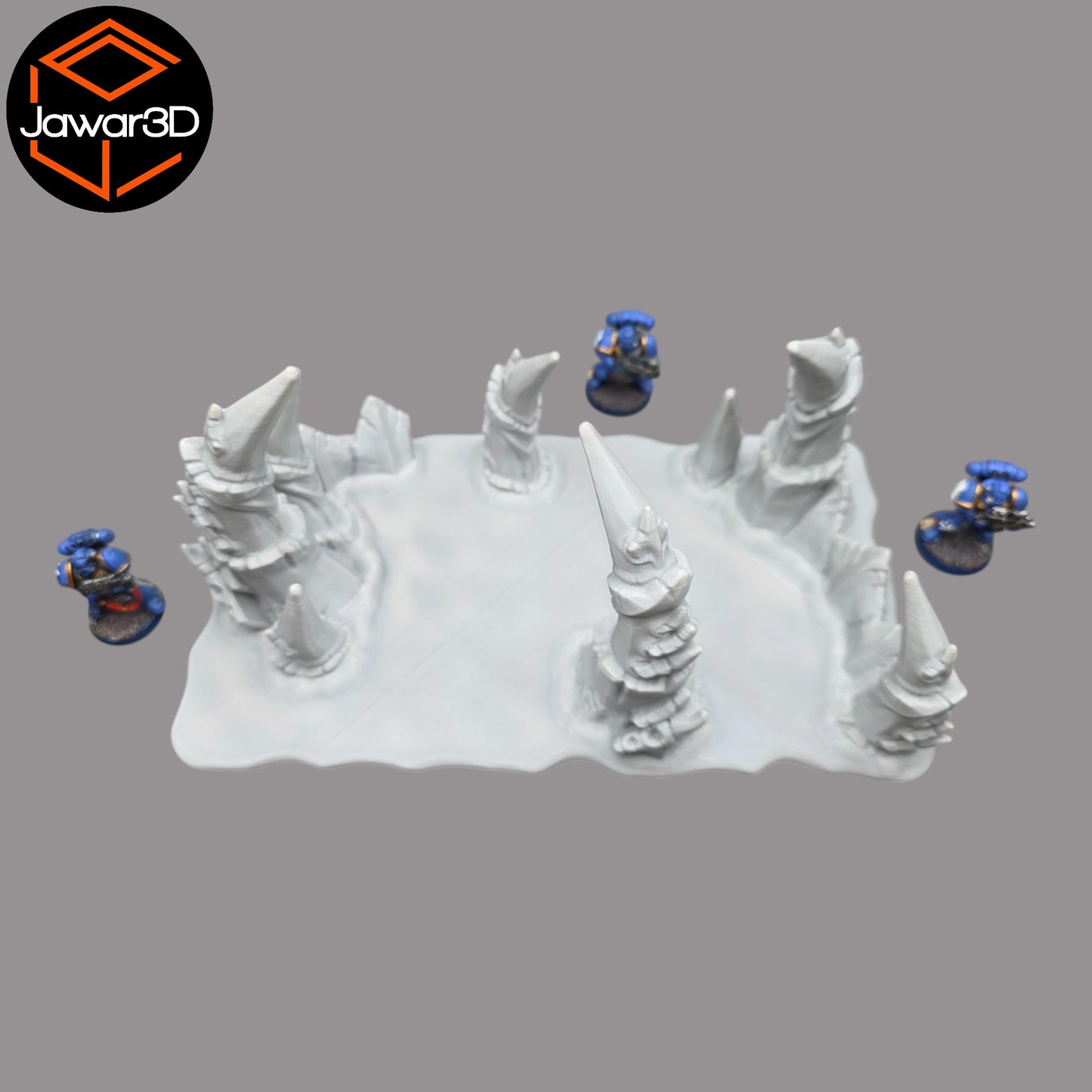 Wargaming 28mm scatter terrain scenery showing 3D-printed item that is compatible with games such as Warhammer 40K, Star Wars Legions, D+D, Dungeons and Dragons, Sci-Fi, Fantasy and other miniature tabletop games. Brand Jawar3d found at www.jawar3d.co.uk.