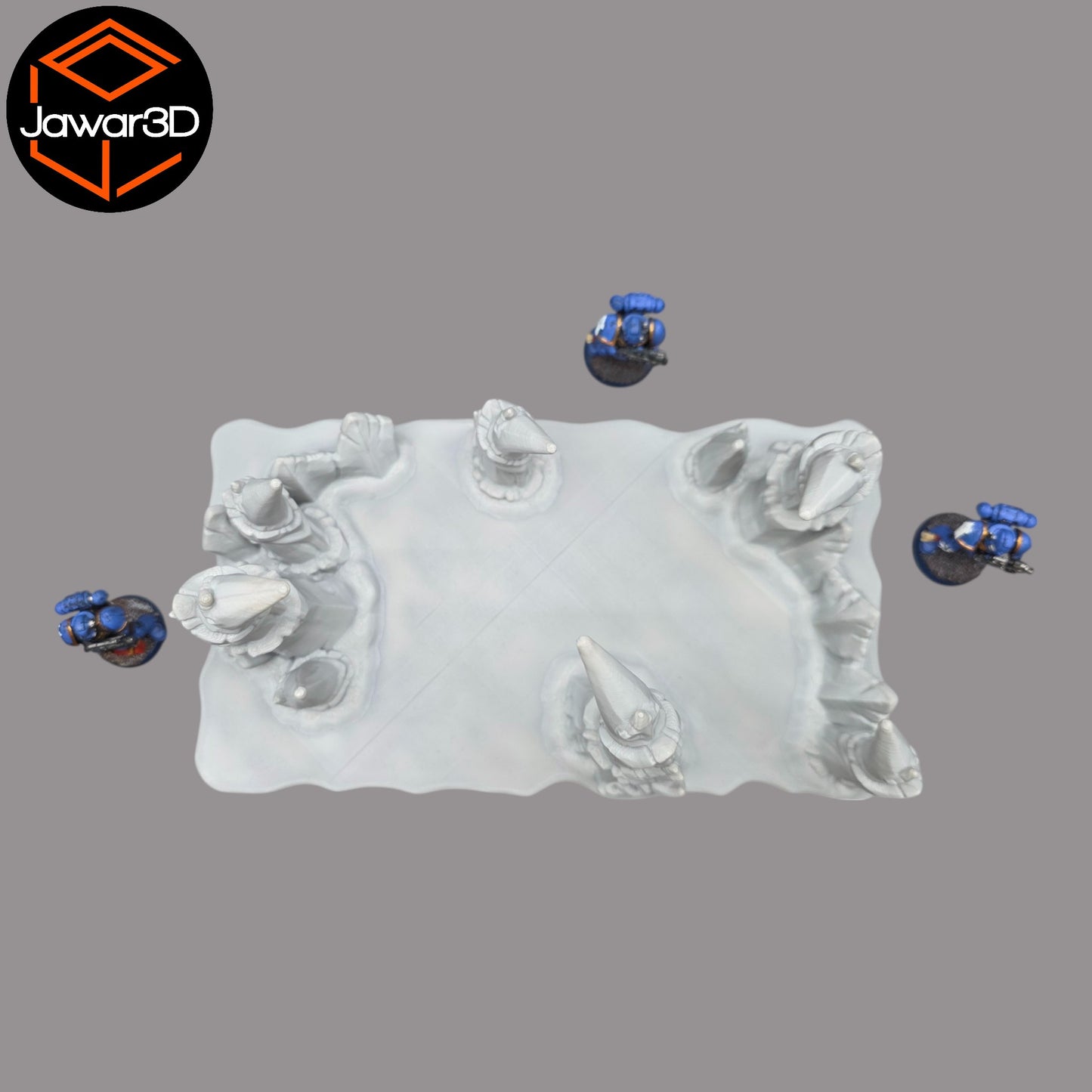 Wargaming 28mm scatter terrain scenery showing 3D-printed item that is compatible with games such as Warhammer 40K, Star Wars Legions, D+D, Dungeons and Dragons, Sci-Fi, Fantasy and other miniature tabletop games. Brand Jawar3d found at www.jawar3d.co.uk.