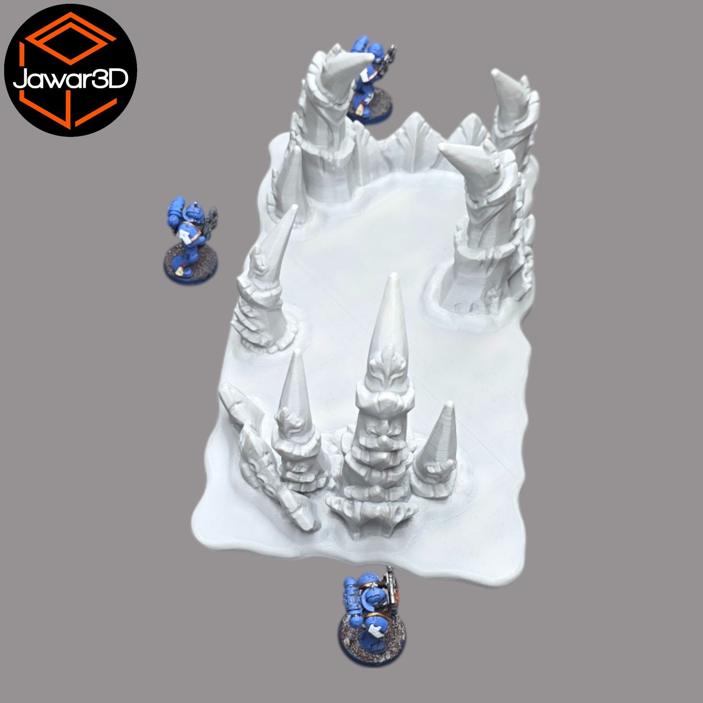 Wargaming 28mm scatter terrain scenery showing 3D-printed item that is compatible with games such as Warhammer 40K, Star Wars Legions, D+D, Dungeons and Dragons, Sci-Fi, Fantasy and other miniature tabletop games. Brand Jawar3d found at www.jawar3d.co.uk.